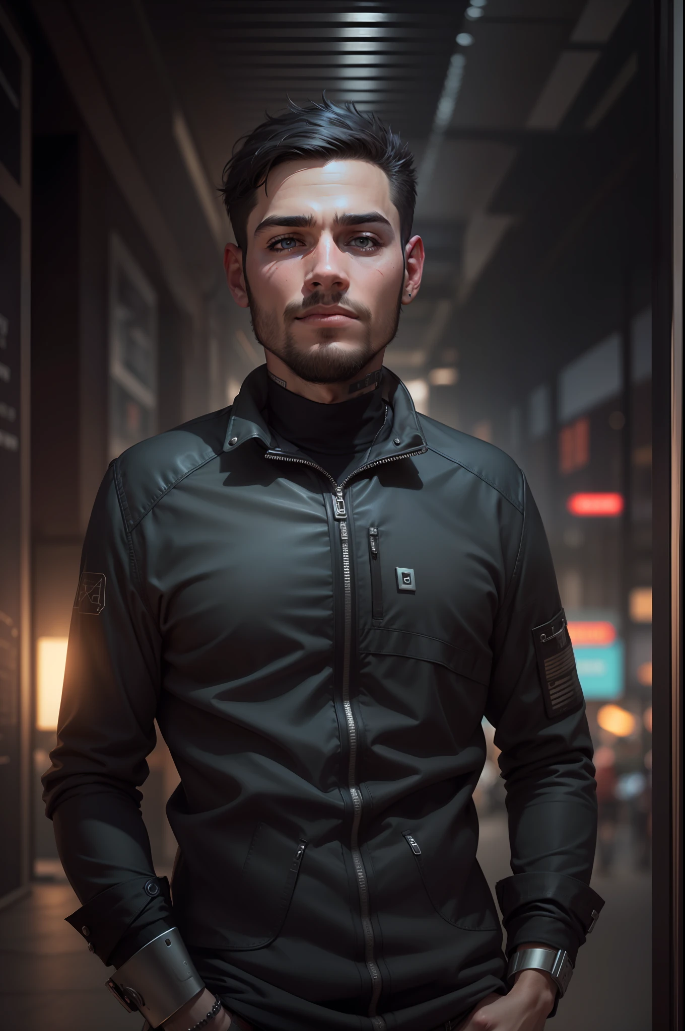 change background cyberPunk handsome boy realistic face. 8k realistic