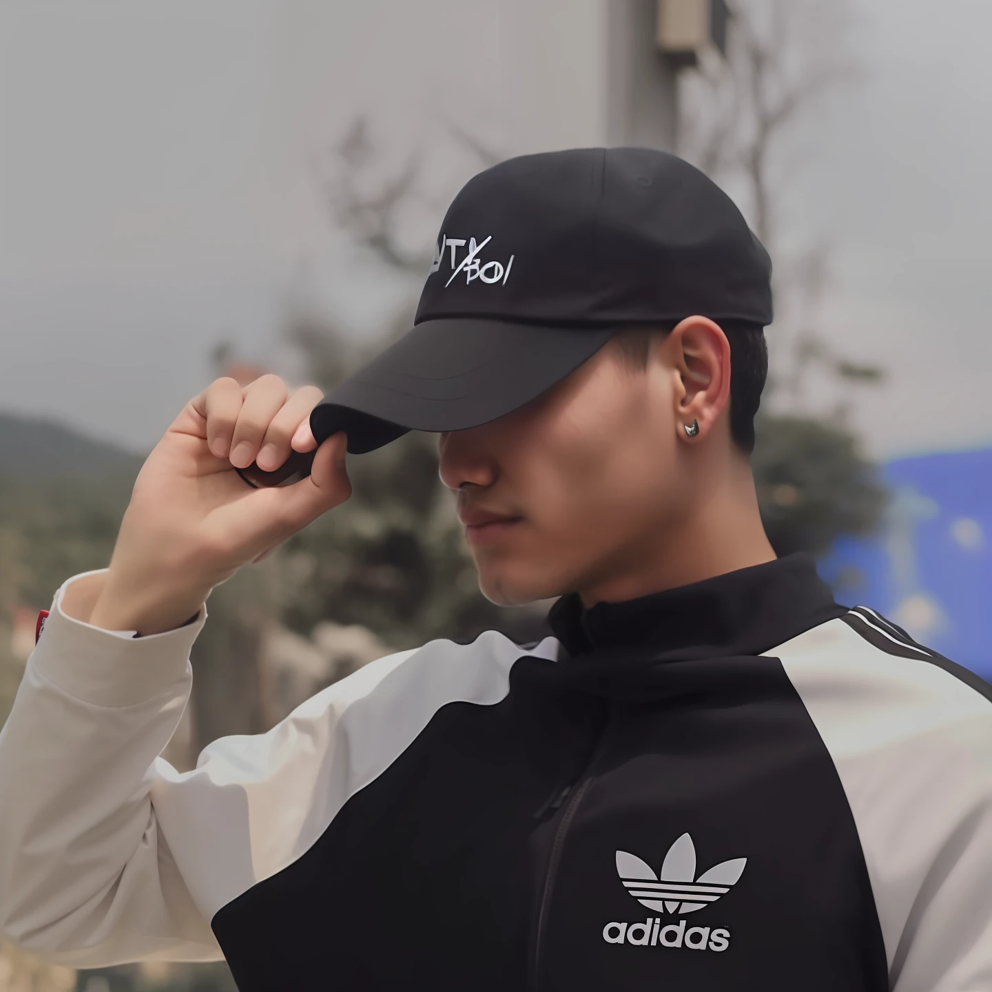 Allard man in black and white jacket and black hat, Profile image, profile photo, wearing adidas clothing, personal profile picture, nivanh chanthara, ash thorp khyzyl saleem, thawan duchanee, bao pham, headshot profile picture, wearing a baseball hat, Profile picture, bao phan, ngai victo
