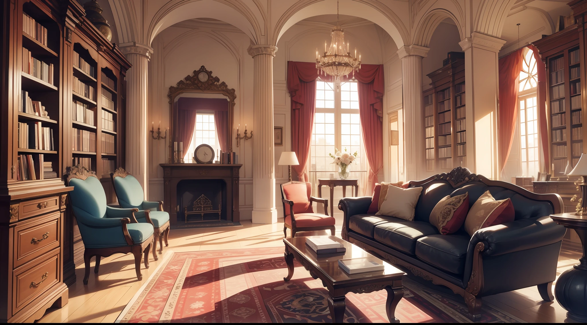 atlibrary、very extremely beautiful、Background with、opulent、Upcomposition、inside in room