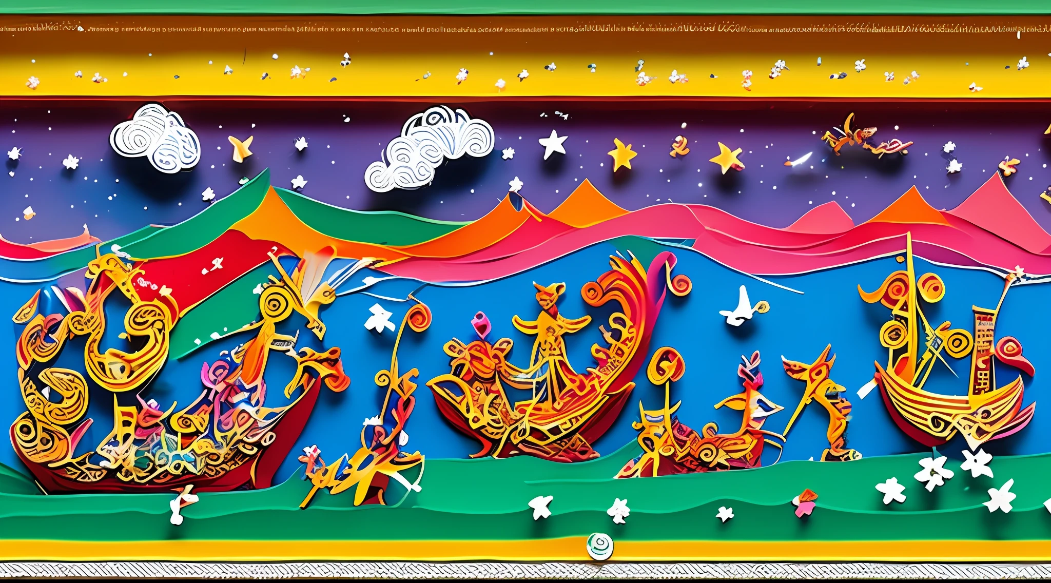Filled with musical instruments, a vibrant law country, and performing animals,