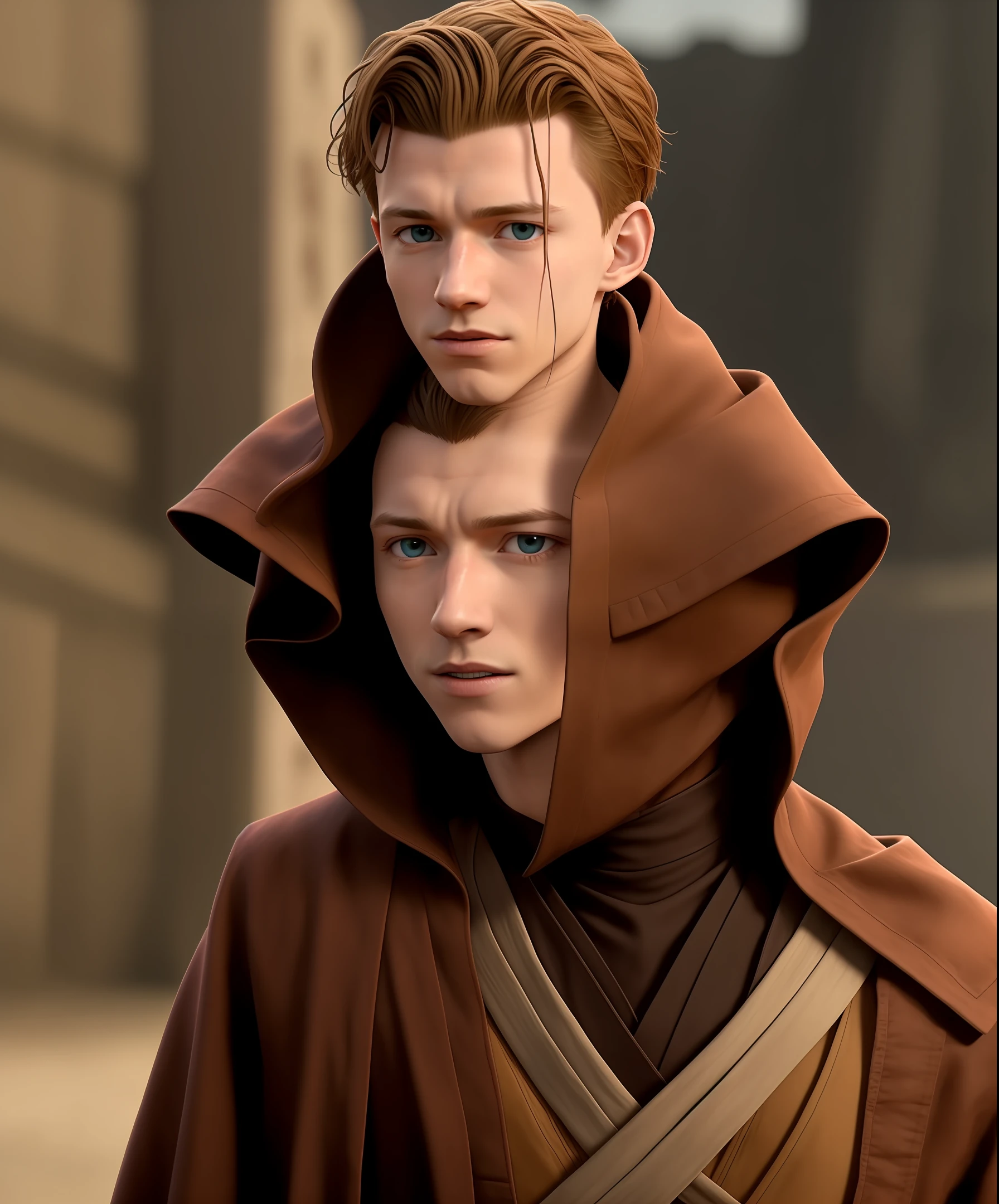 Tom Holland interpretando Anakin Skywalker.