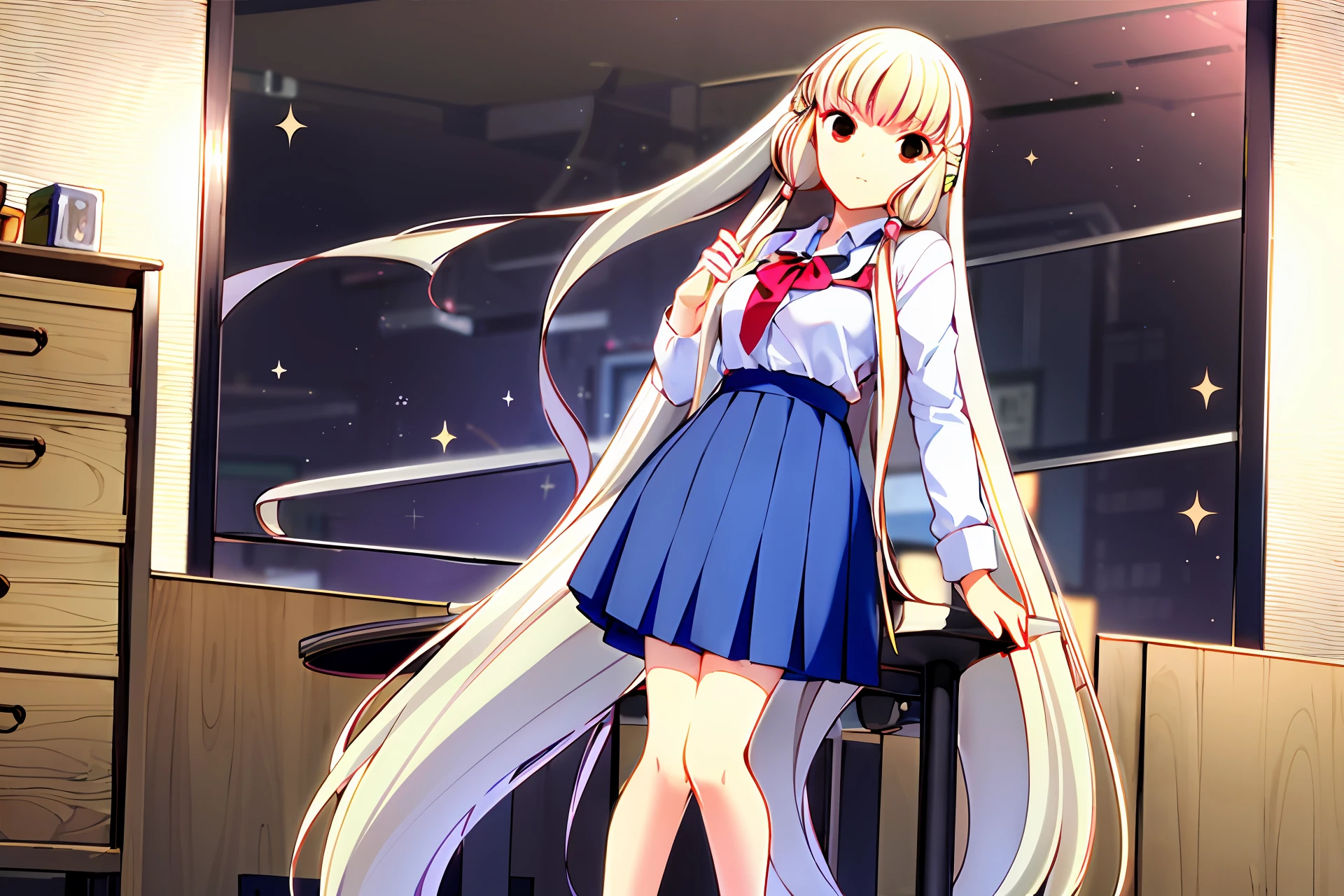 girls,long whitr hair
