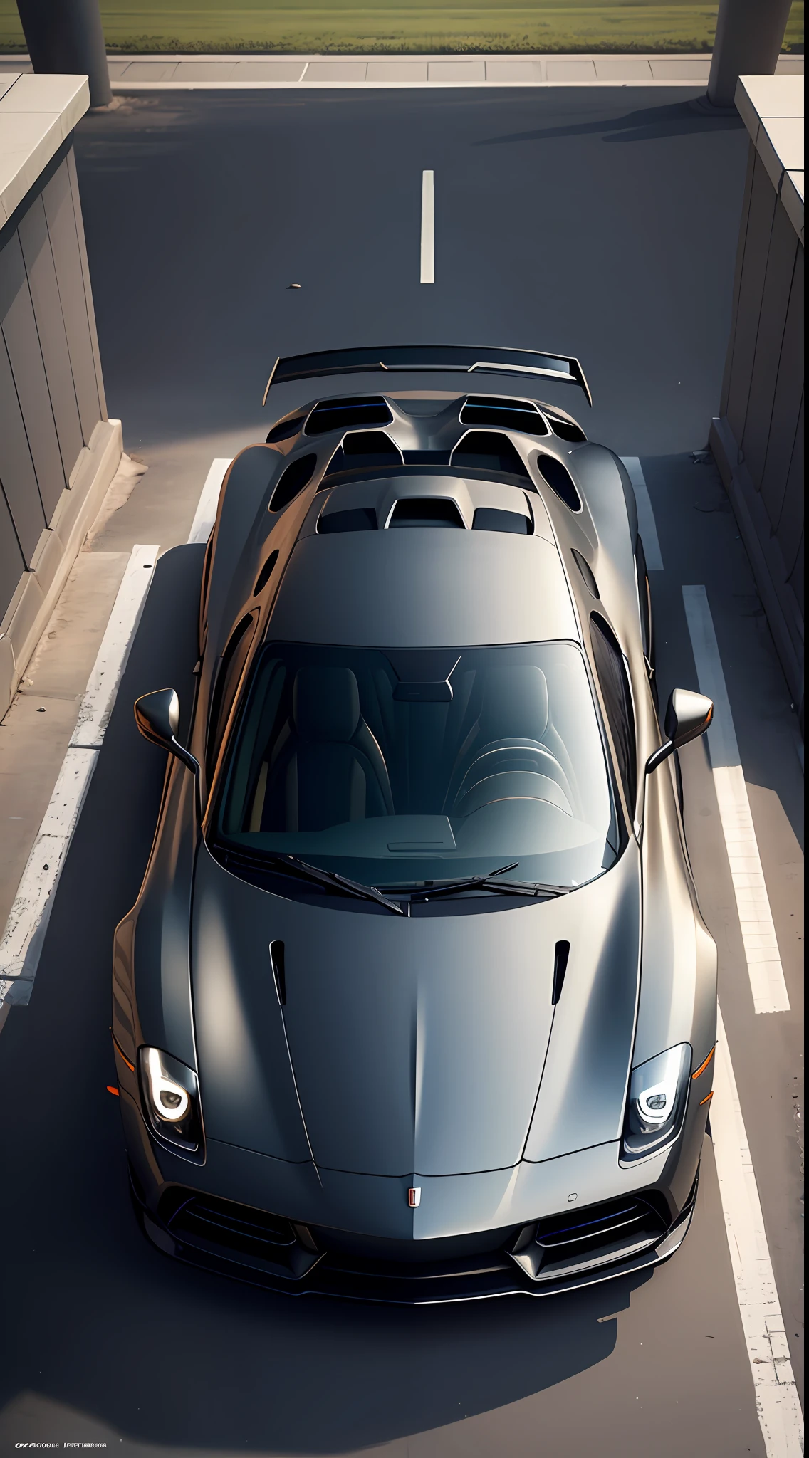One picture，A top-of-the-line luxury car，Supercar