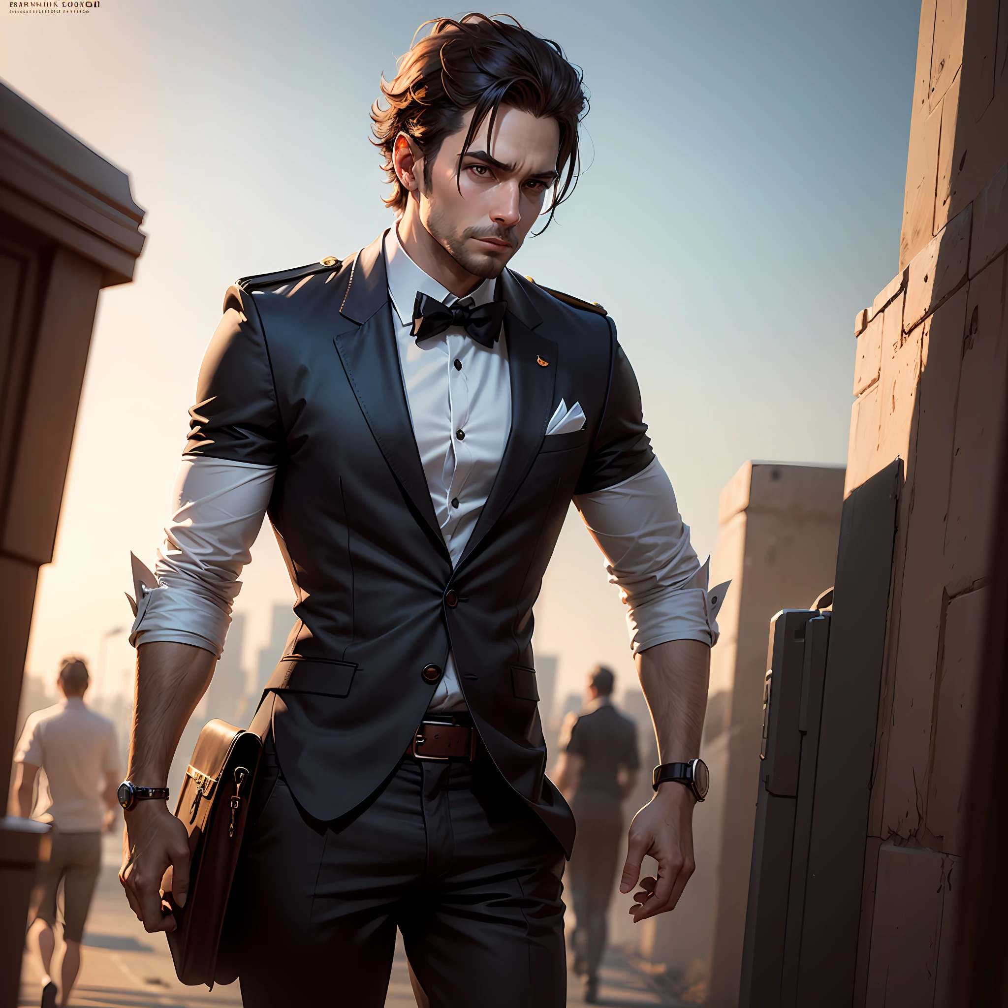 Maxwell smart, concept art, 4k