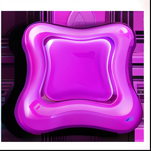 Purple irregular shape on blue background, Confectionery