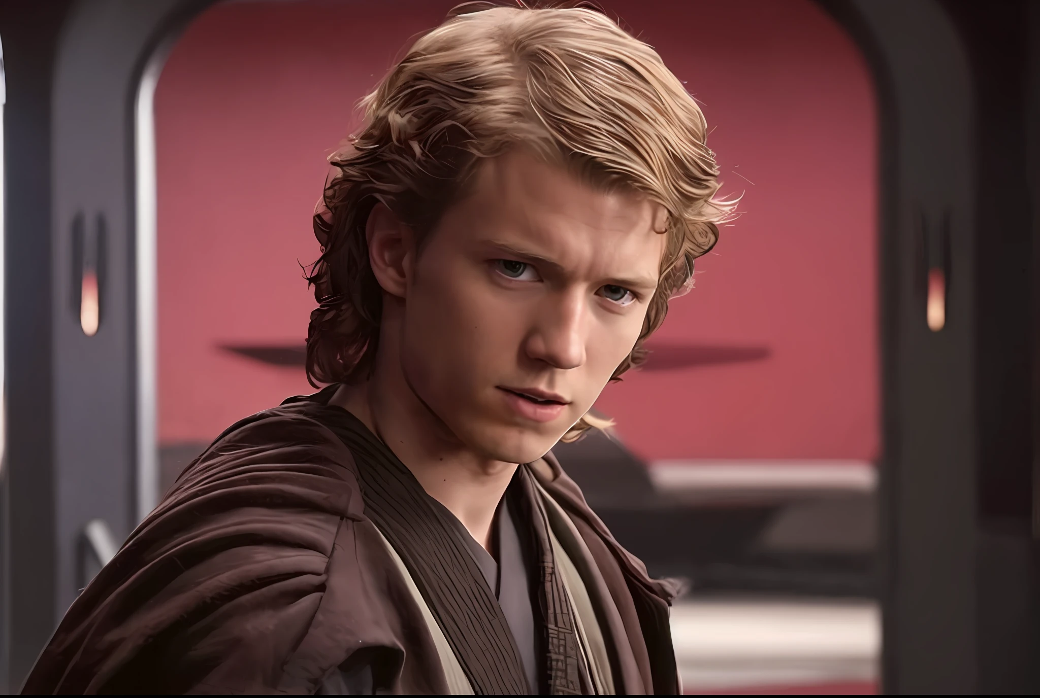 Tom Holland interpretando Anakin Skywalker.