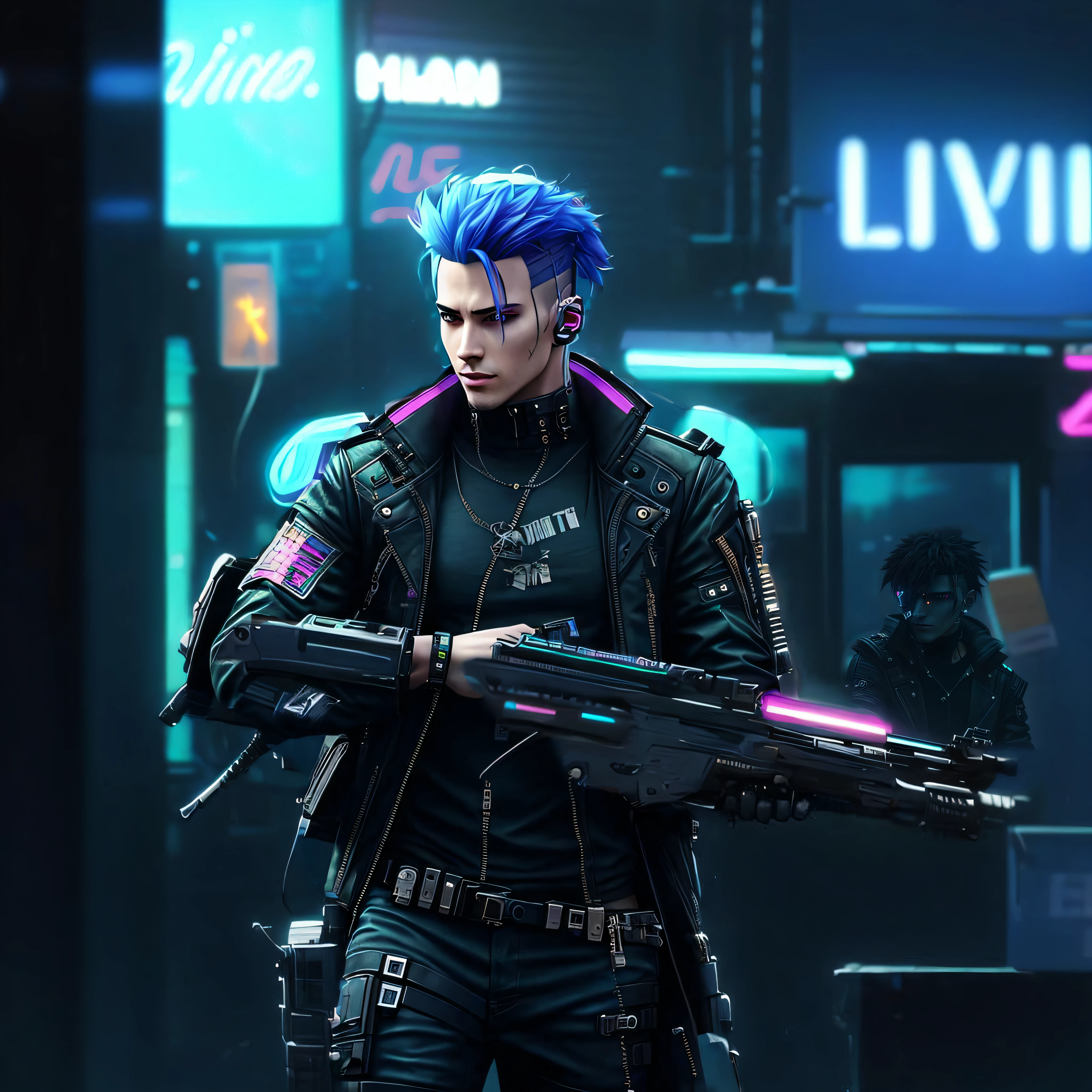 Male characters Cyberpunk Cyberpunk Cyberpunk Tournament, cyberpunk soldier, cyberpunk character, Cyberpunk dude, Hyper-realistic cyberpunk style, cyberpunk street goon, cyberpunk character design, cyberpunk character art, cyberpunk hero, Cyberpunk art style, cyber punk style, has cyberpunk style, cyberpunk artstyle, Digital cyberpunk anime art, Show on the《cyberpunk 2077》Curly, futuristic soldier --auto