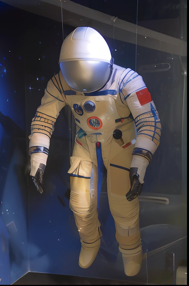 (best qualtiy,tmasterpiece:1.1),(Fidelity:1.4)Chinese astronauts, Space pressurized suit, Spacesuit, space suit, modern spacesuit, fully space suited, Spacesuit with the coat of arms of China, clothed in space suit, astronaut suits, space suit with a modern helmet, detailed space suit, futuristic spacesuit, wearing spacesuit