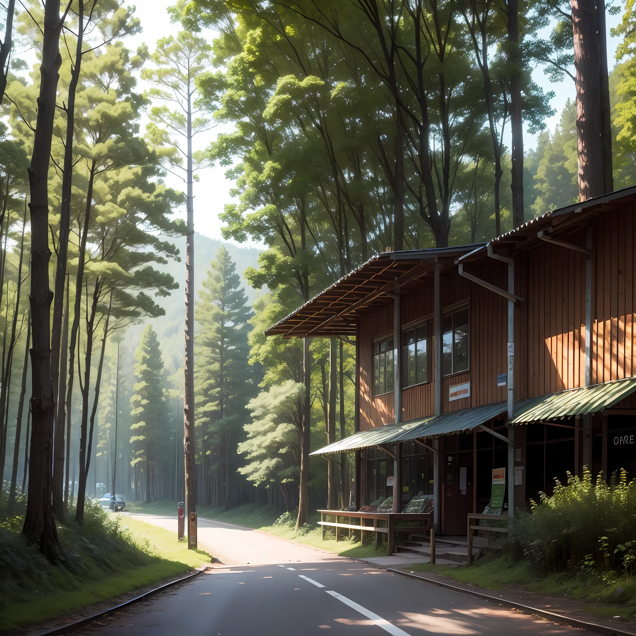 Supermarket in the forest, --auto