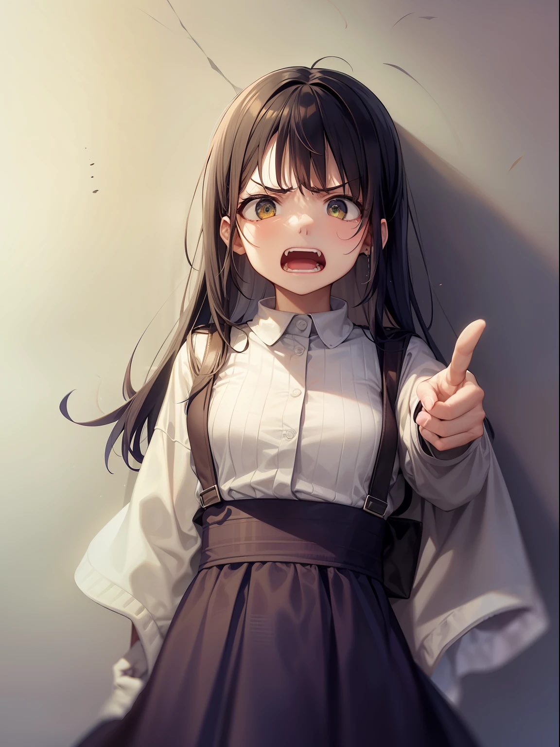 Many, many people are pointing at a person and scolding,Anger anger