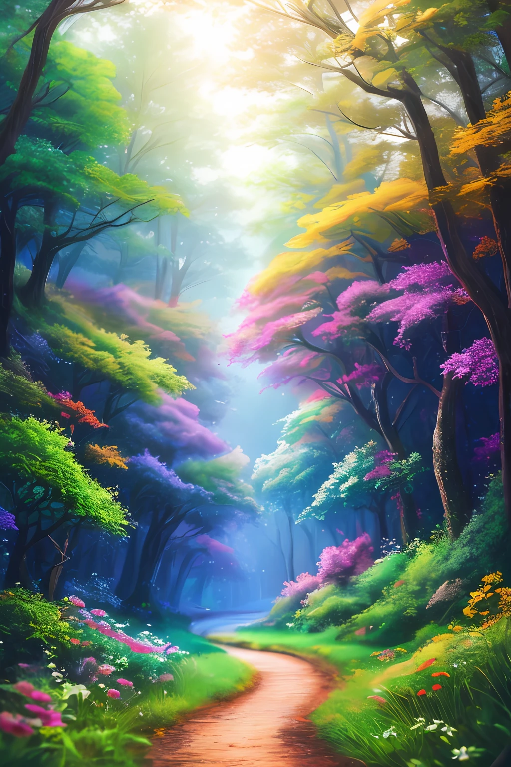 masterpiece, best quality, high quality,extremely detailed CG unity 8k wallpaper, An enchanting and dreamy scene of a fantasy forest, with towering trees, glowing mushrooms, and hidden fairy glens, creating a sense of mystique and enchantment, artstation, digital illustration, intricate, trending, pastel colors, oil paiting, award winning photography, Bokeh, Depth of Field, HDR, bloom, Chromatic Aberration ,Photorealistic,extremely detailed, trending on artstation, trending on CGsociety, Intricate, High Detail, dramatic, art by midjourney