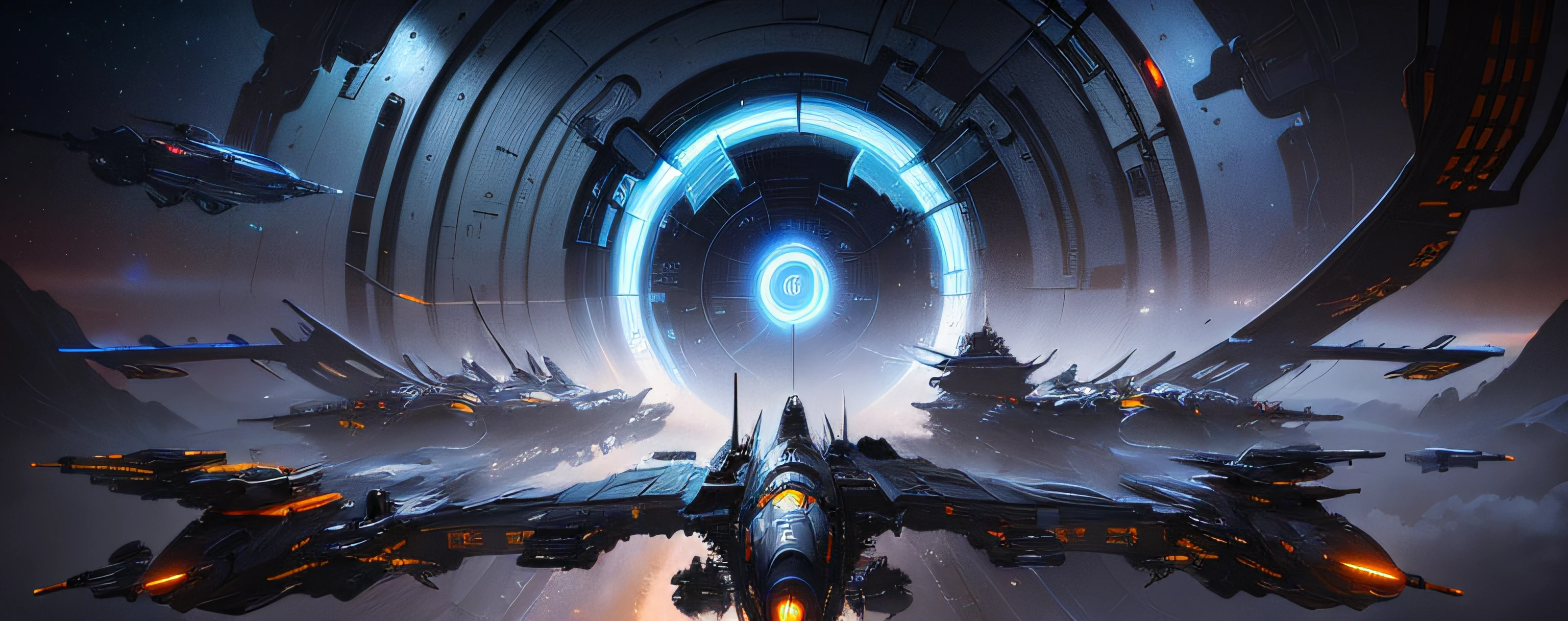 Futuristic sci-fi art for spaceships on a space station, greg beeple, mystical sci-fi concept art, bastien grivet, 8 K high detail concept art, scifi concept art, Futuristic setting, science fiction digital art, mass effect concept art, scifi concept art, scifi concept art, scifi concept art