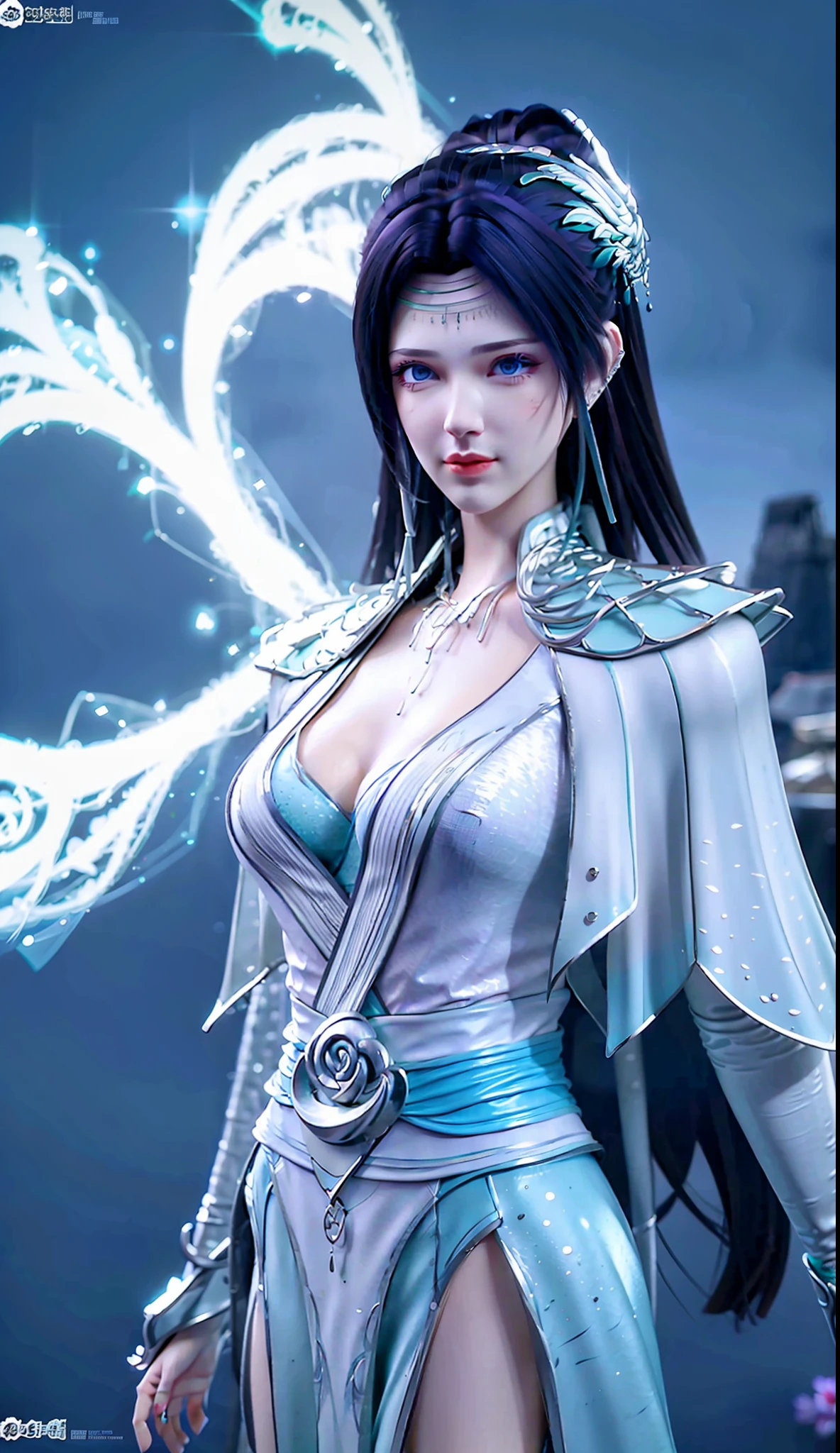 black background wall, blurred background, highest quality, closeup of a woman, perfect face, perfect figure, seductive, charming, ultra hd, textured skin, super detail, 8k, super fine, real, super large breasts, big breasts, breast exposure, torn clothes, perfect face, delicate eyes, alluring, charming, nudity, 3d rendered character art 8k, fantasy characters, 3DCG, close-up of a woman, close-up of boobs, perfect face, perfect figure, alluring, charming, thighs, long legs, beautiful legs, textured skin, Super detailed characters, 8k, fantasy characters, 3DCG, masterpiece, best work of the CG competition, peerless beauty, 3DCG, movie bloom, movie soft light, skin texture, skin white as jade, flawless, delicate nose, peerless beauty, sister, royal sister, 3D movie character 8K, movie bloom, movie soft light, skin texture, flawless, sneaky work