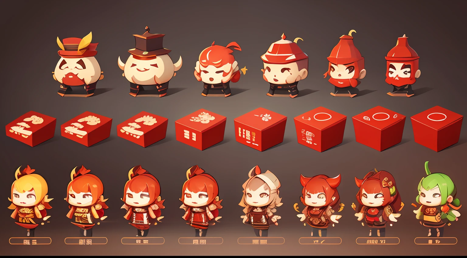 A set of beautifully detailed close-ups of Chili Pepper characters,Hunan cuisine theme,Game character design,PSD sprite table,Concept Art of Game,adorable digital art,isometric game asset,HD sprite collection,2D game assets,High-quality character design,Cartoon concept art,A close-up of a bunch of chili characters with different expressions,chili pepper,Hunan,Game character design,PSD sprite table,game concept art sprite sheet,Lovely detailed digital art,isometric game asset,game assets,A set of high-quality HD sprites,2D game assets,High-quality character design,Cartoon concept art --auto