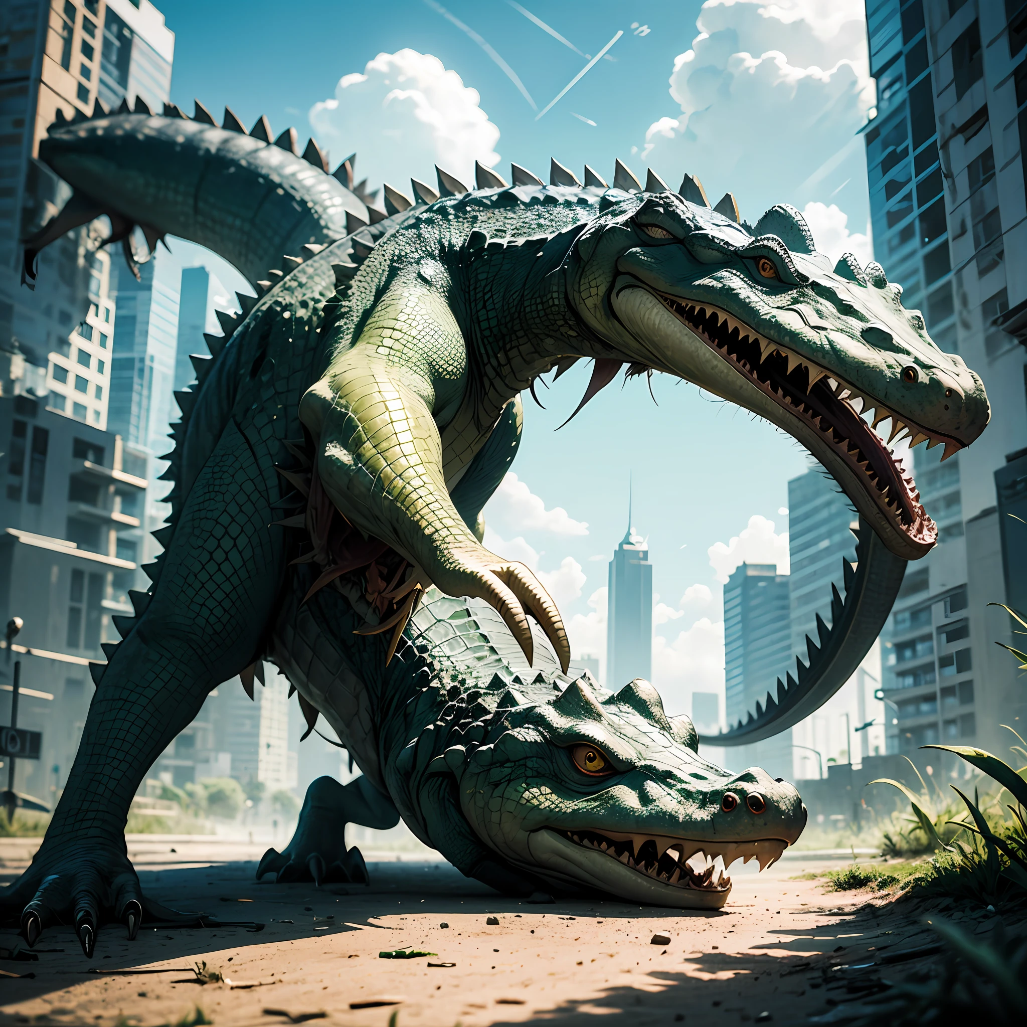 Crocodile, concept art, 4k --auto