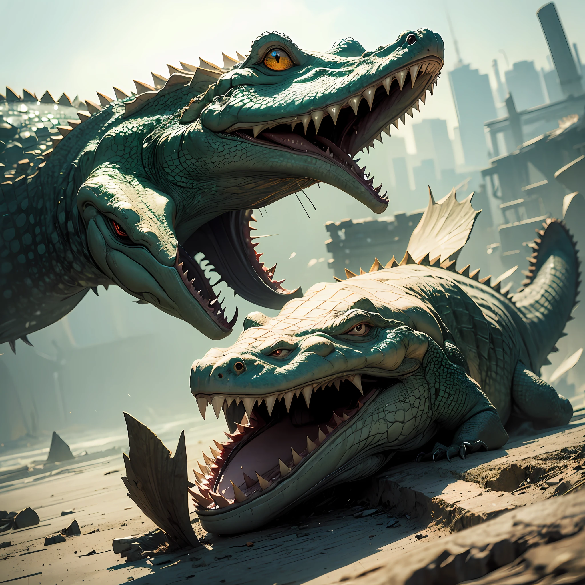 Crocodile, concept art, 4k --auto