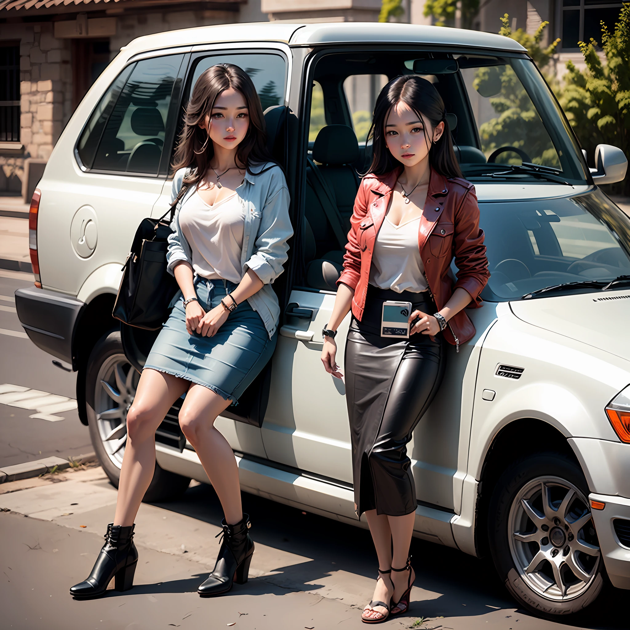 Car,Wheel,Beautiful sister --auto