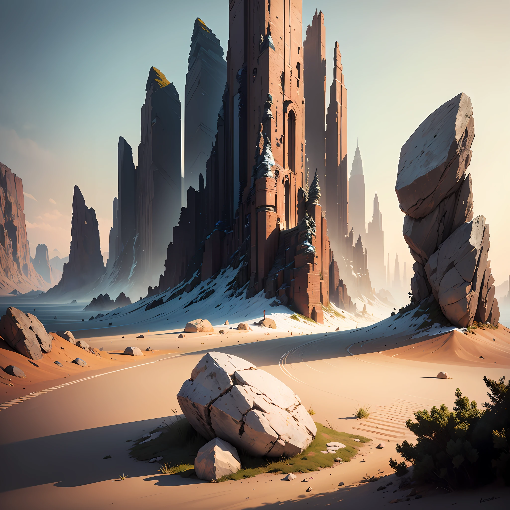 Rock, concept art, 4k --auto