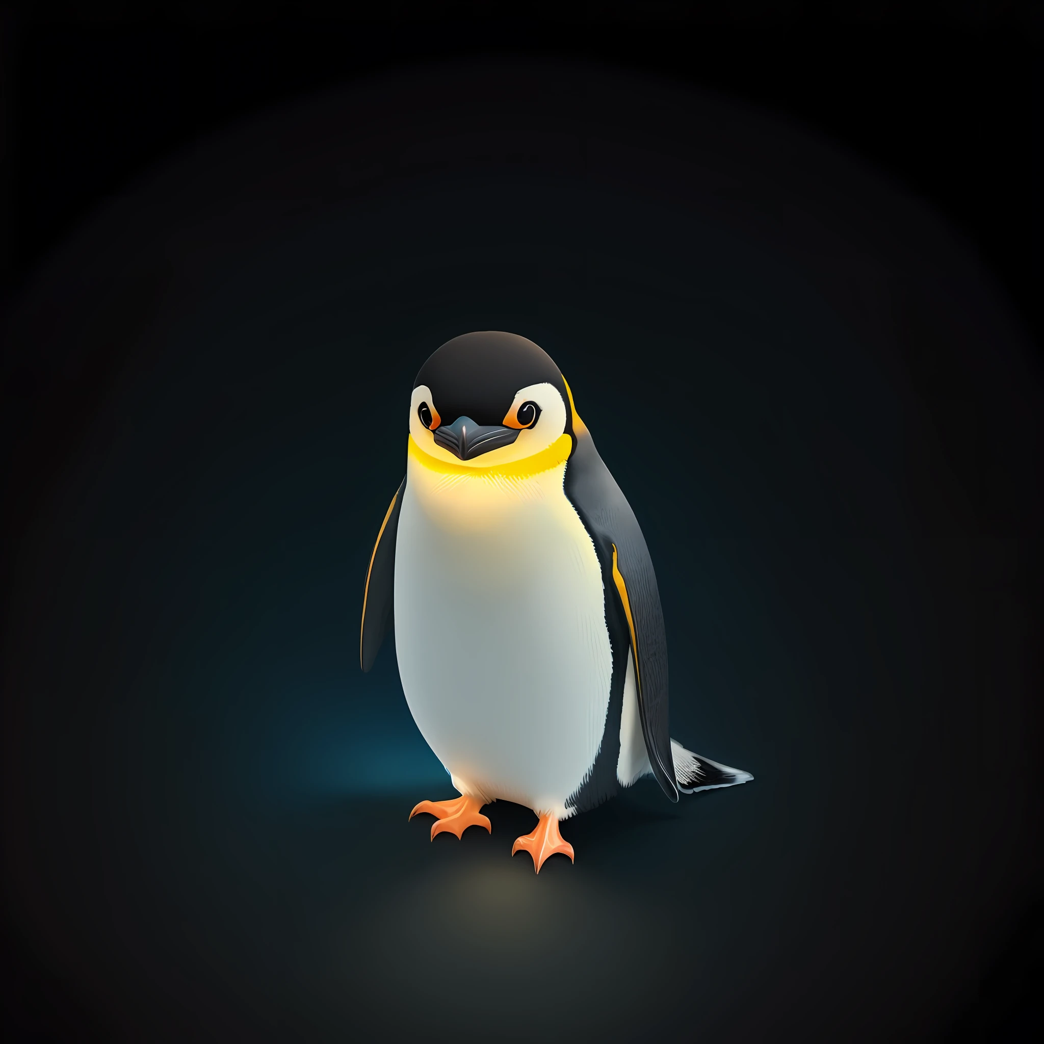 Very detailed cute emperor penguin, movie-like lighting effect, cute, attractive, 3D vector art, cute and quirky, fantasy art, bokeh, hand-drawn, digital painting, soft lighting, bird's eye view, isometric style, 4K resolution, photorealistic rendering, very detailed clean, vector image, photorealistic masterpiece, professional photo, --auto