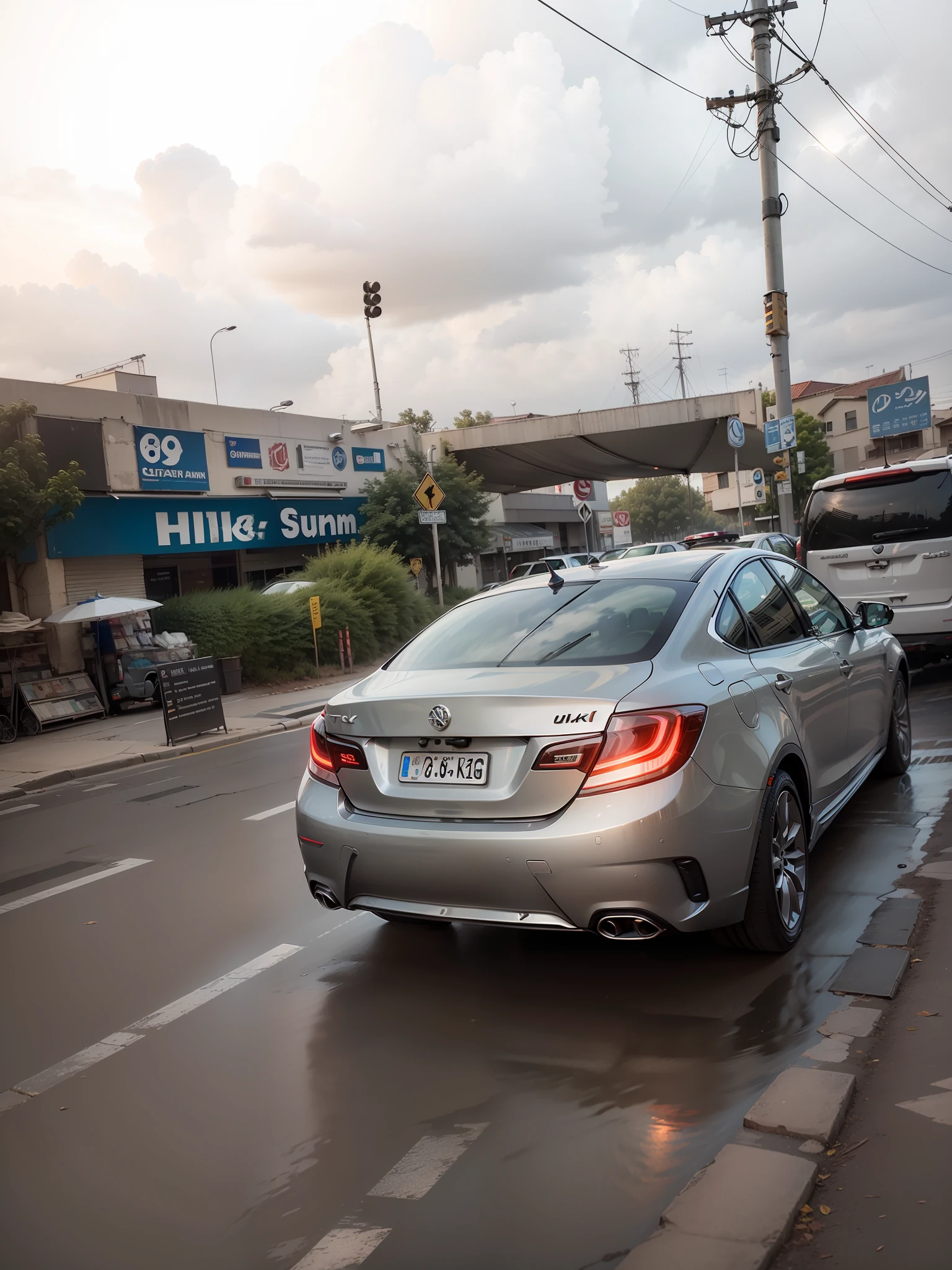 "8k Ultra HD quality. Mysterious background with sun. Cloudy sky."