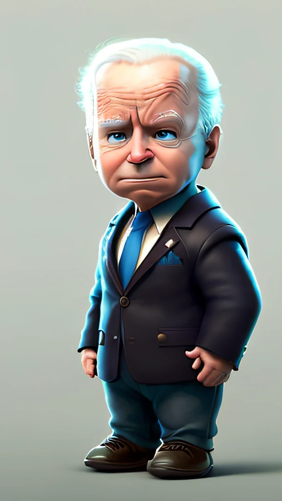CBZBB , joe biden ,charact ,Cute, Little, Beautiful, Devian Art, Trending ArtStation, Digital art, Detailed, Cute, Realistic, human - shaped, Character, Tiny,Cinematic Sho ,电影灯光,joe biden,It looks fierce