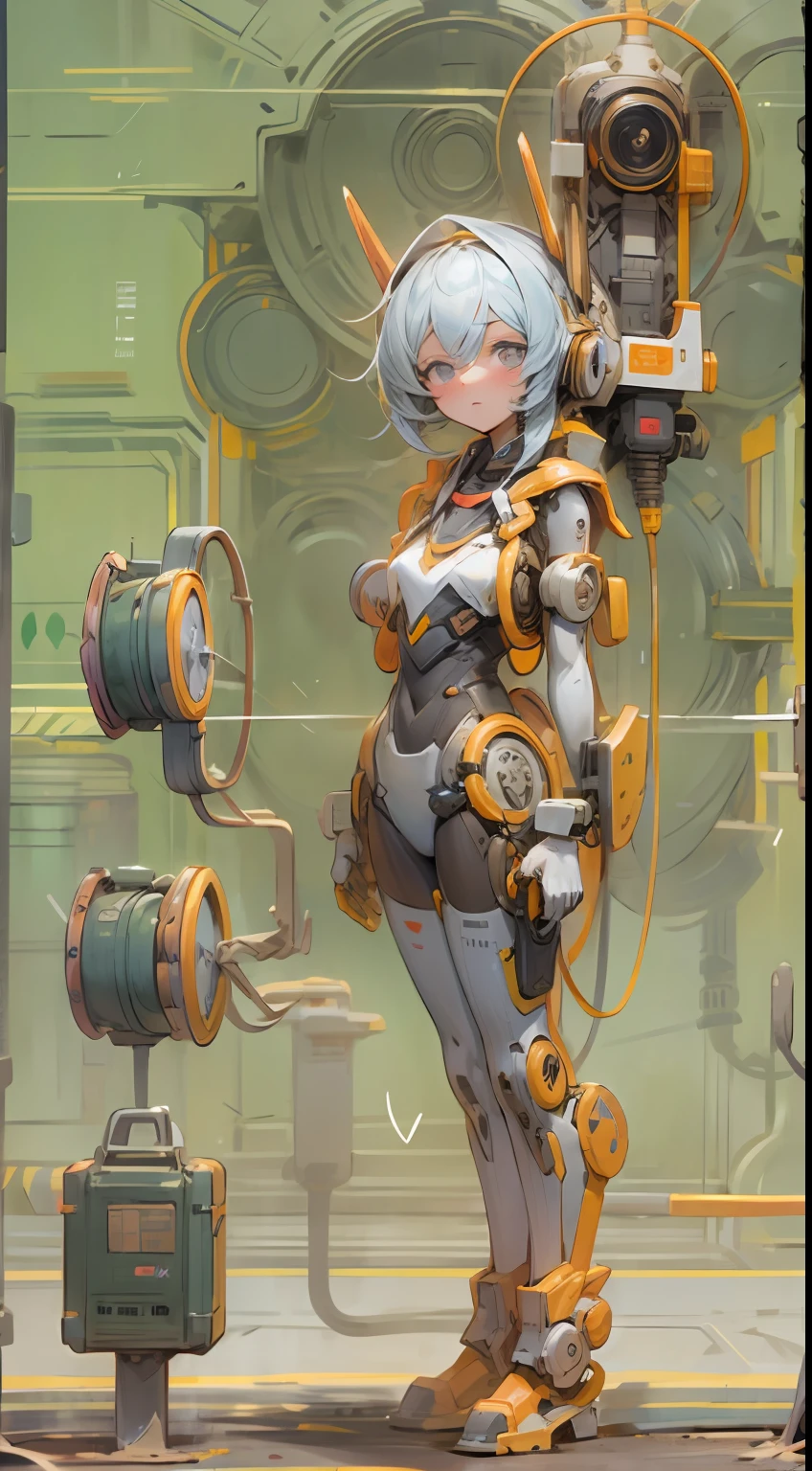 Up,Machine girl,Q version