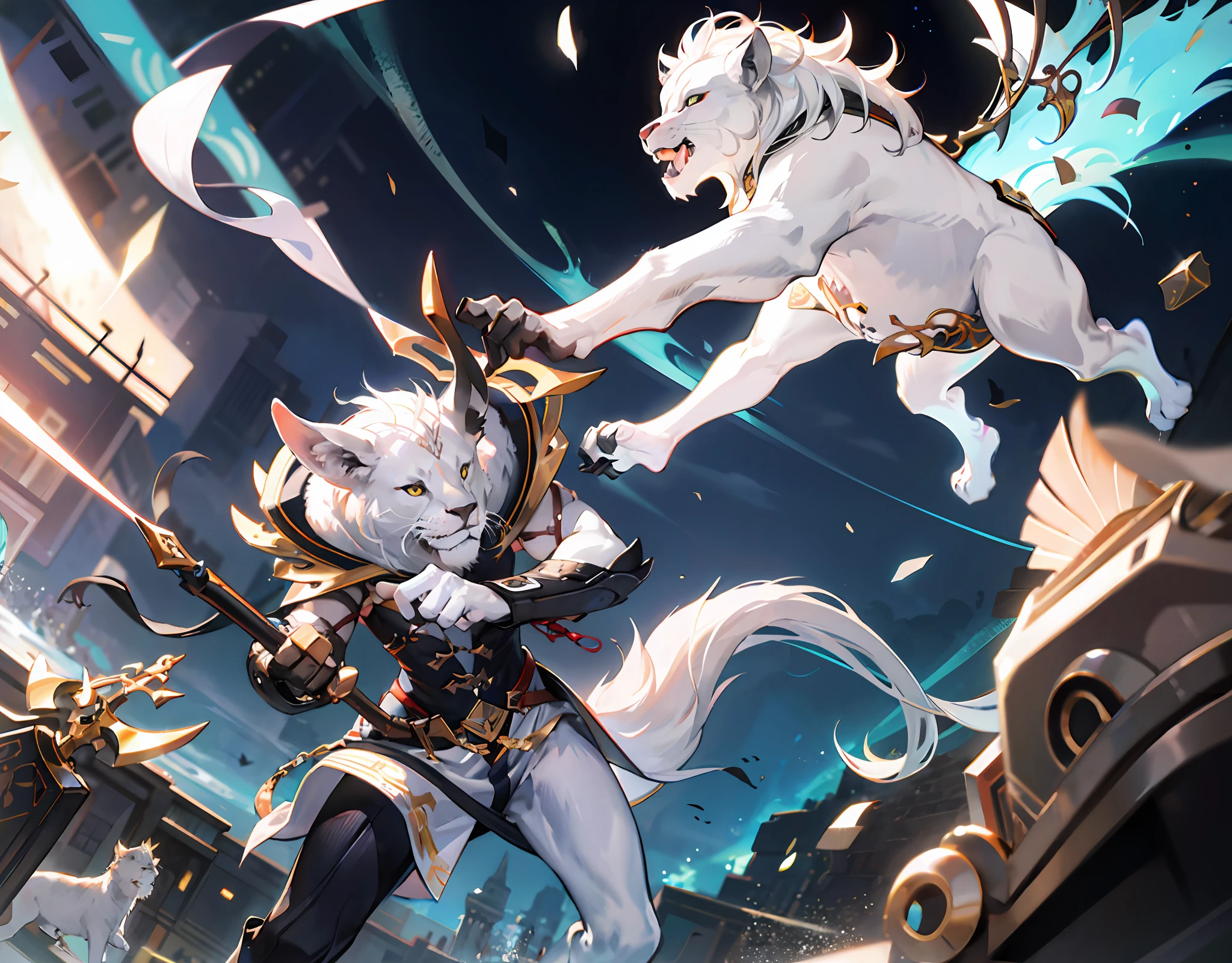 White lion
weapon