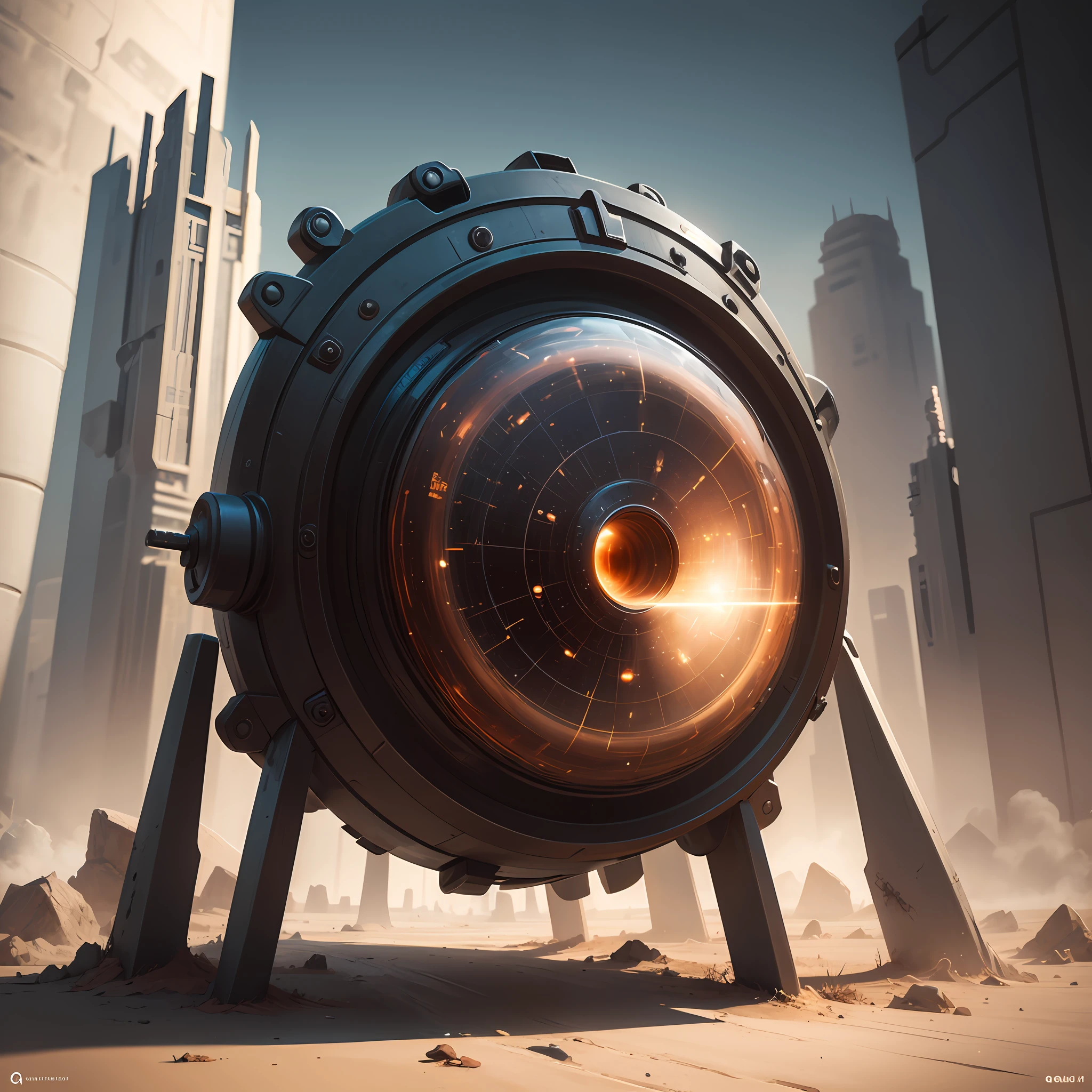 Quasiparticles, concept art, 4k --auto