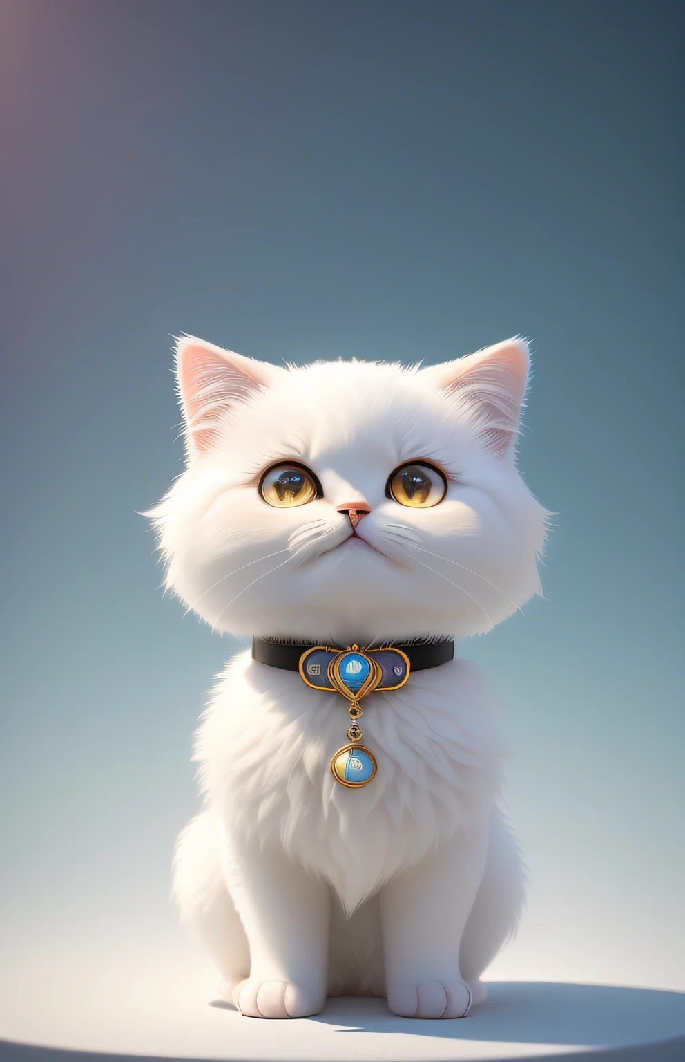 (tmasterpiece), (Need), (super-fine), (full bodyesbian:1.2), ultra cute, Baby, Pixar, cat, It's a big eye-catcher, fluffly, ssmile, Delicate and delicate, Fairytales, Incredibly high detail, pixar-style, bright color palette, natural soft light, Simple background in solid color, Octane rendering, Trends on Artstation, opulent, ultra-wide-angle, 8k, k hd, realisticlying
