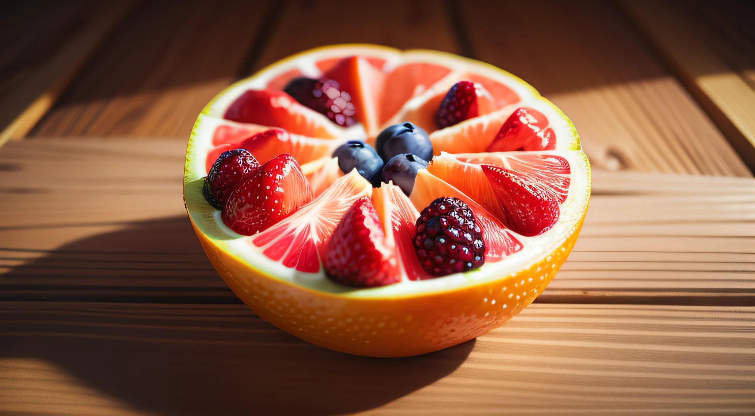 Juicy, appetizing, Beautiful fruits,A lot of fruit,Realistic, Bright and juicy,Overhead view, 8K, hight resolution, Highest texture --auto
