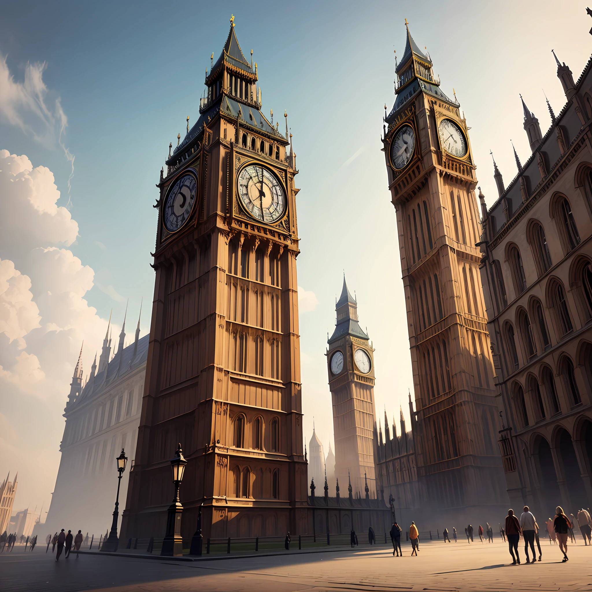 Big Ben, concept art, 4k
