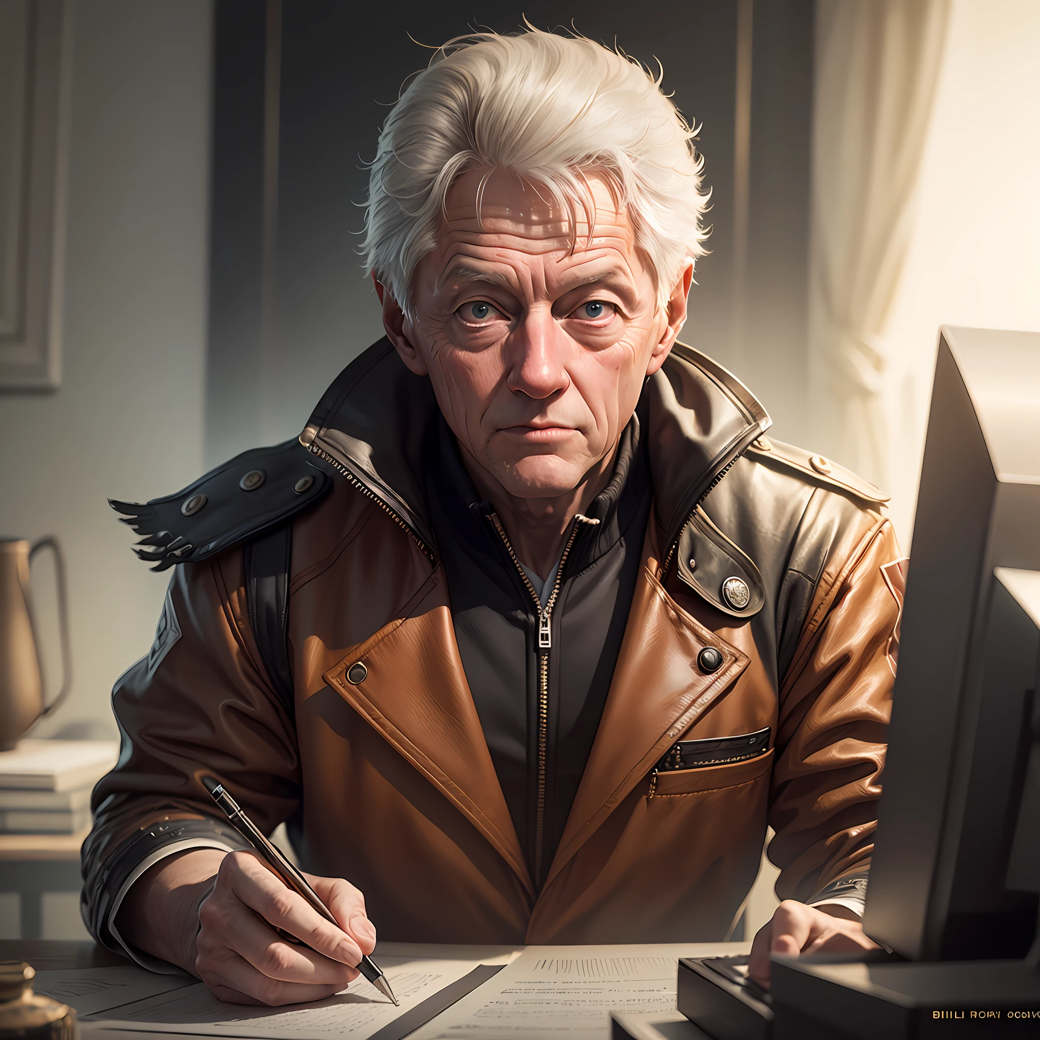Bill Clinton, concept art, 4k