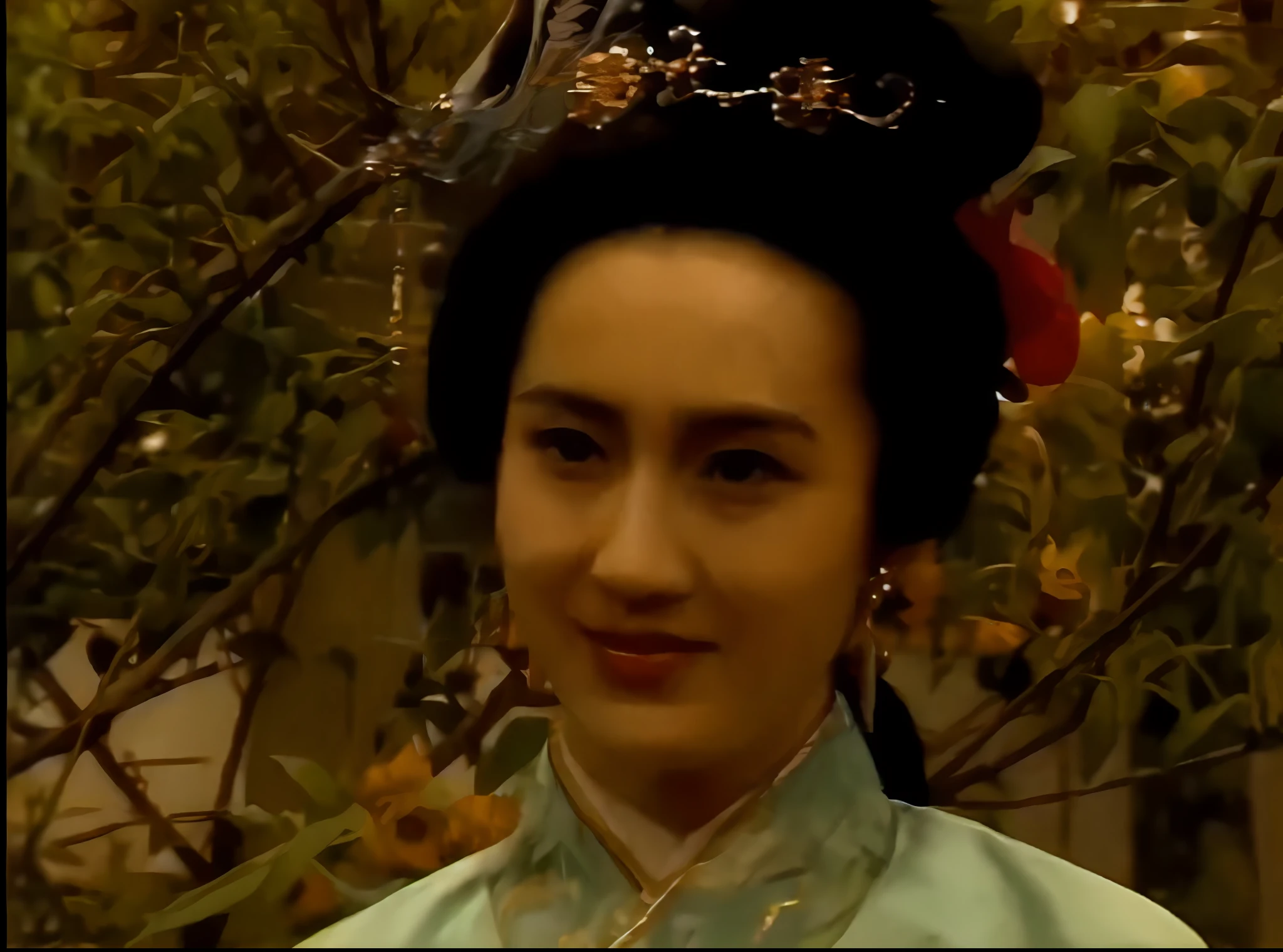 arafed woman in a blue dress and a tiara standing in front of a tree, chinese empress, China Princess, queen of the sea mu yanling, 张曼玉, inspired by Li Mei-shu, Chinese traditional, Chinese woman, in style of pan ren wei, a young woman as genghis khan, Princesa chinesa antiga, Inspired by Li Tang