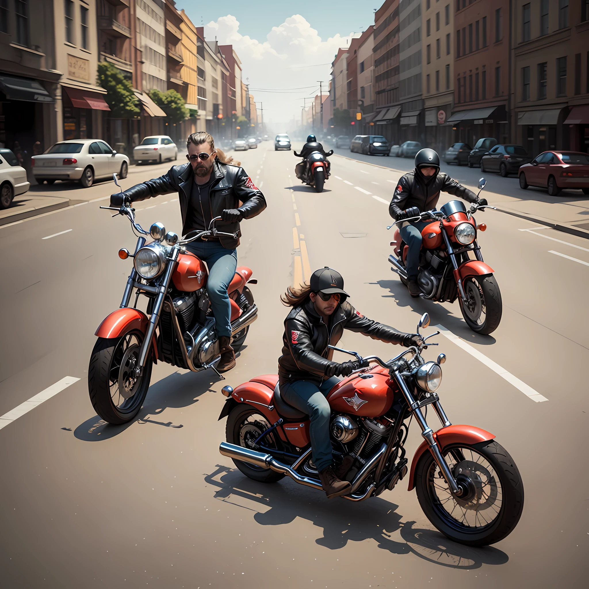 Hells angels, concept art, 4k