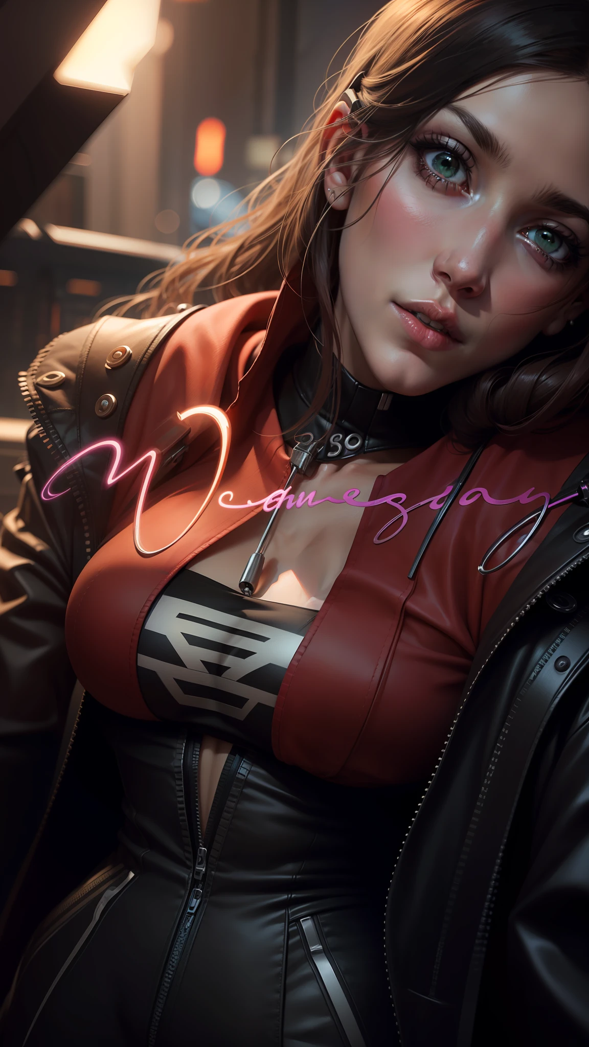 Change background cyberpunk handsome girl,realistic face,8k,ultra realistic,