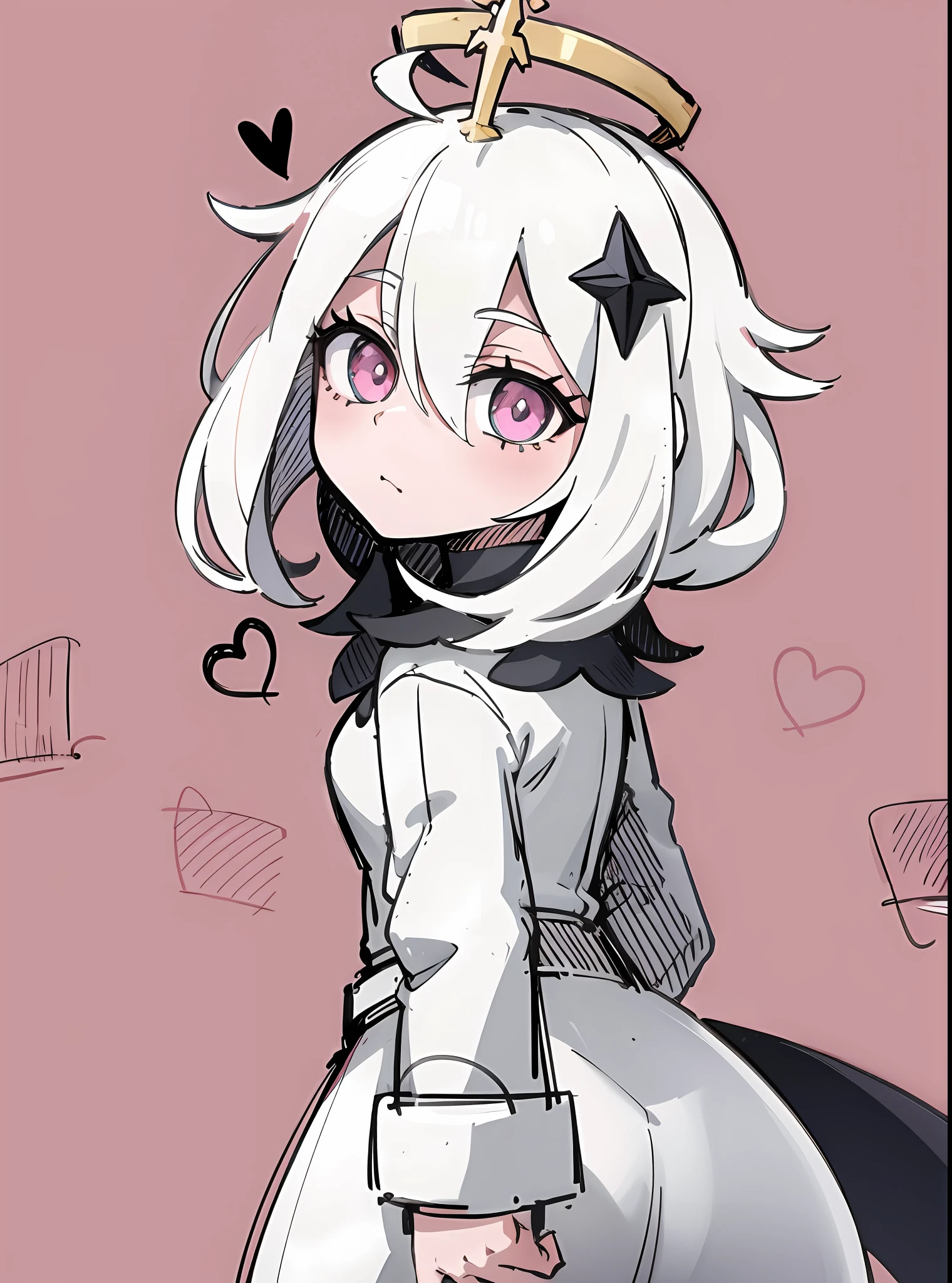 Anime girl with crown on head and pink background, , lollipop, small curvaceous lolist anime 4k konachan wallpaper, loli in s, anime moe art style, anime visual of a cute girl, small loli girl, dal art from danganronpa, [[[[grinning evily]]]]，Facial flushing，Shy face