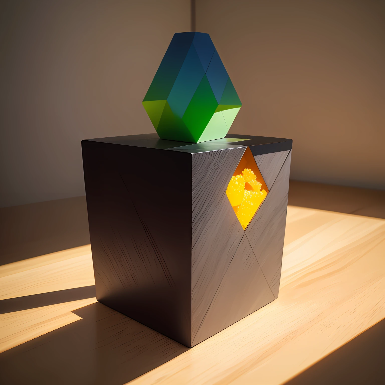 Living objects form three squares，Realistic objects，visualizador，Reallightandshadow，Life scenes，Photographic material --auto