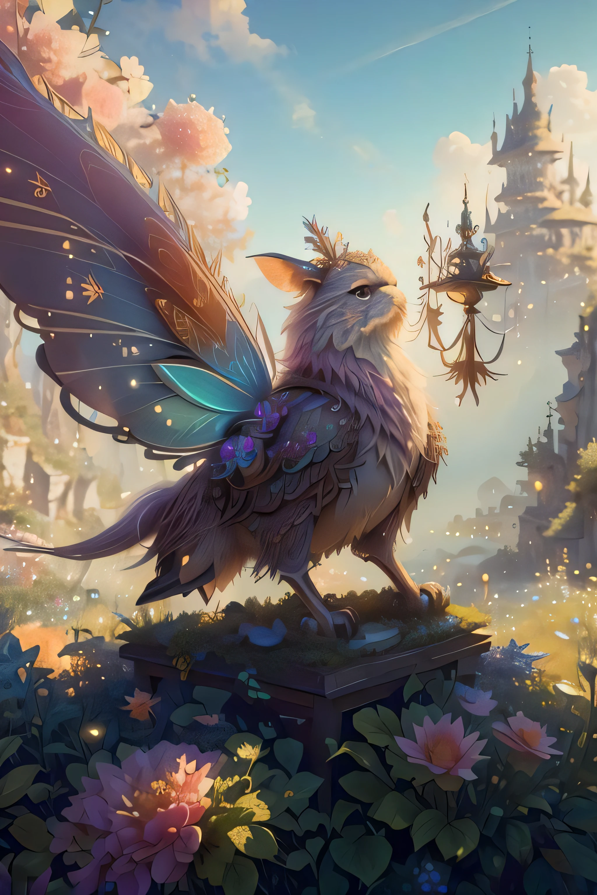 highres, masterpiece, perfect lighting, bloom, cinematic lighting
fairytaleai  [eagle:female:0.45]
(masterpiece:1.3), (best_quality:1.3), (ultra_detailed:1.3), 8k, extremely_clear, realism, (ultrarealistic:1.3)