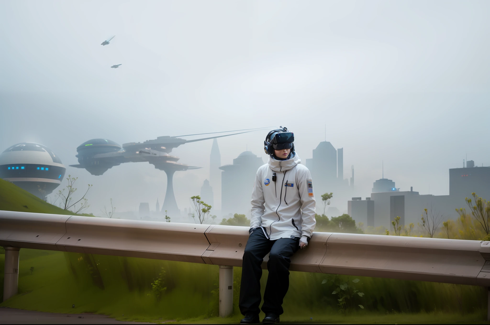 sci-fy、future-tech、High-tech metropolis、droid、space exploration、epcot、virtual reality、light and shadow effect、Interstellar voyage、Mechanical devices、The future of transportation、space ship、Alien exploration、Highly automated、Scientific and technological innovation、Quantified society、the ai、Smart cities --auto