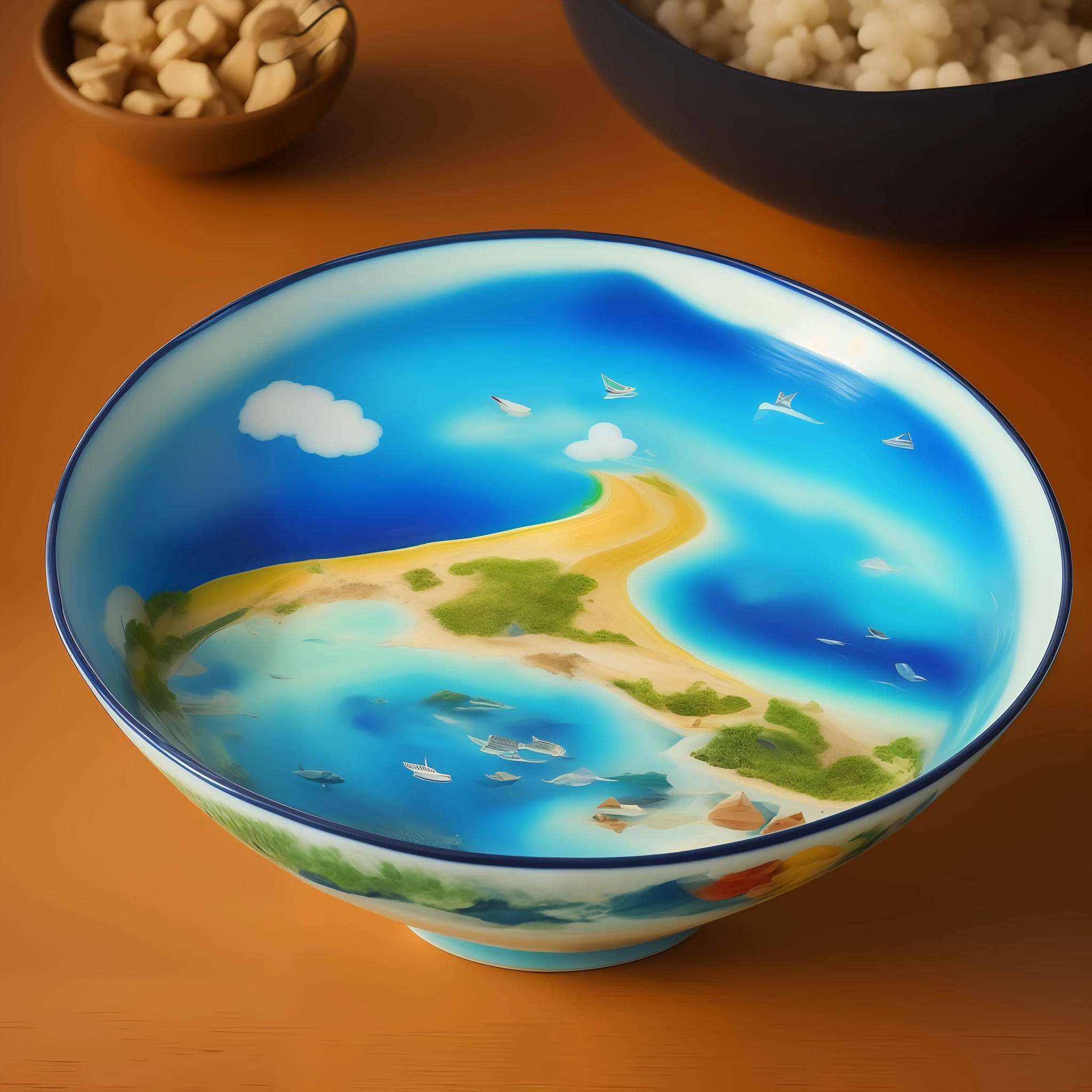 Bowl, Filled with the ocean, tmasterpiece, Somewhere