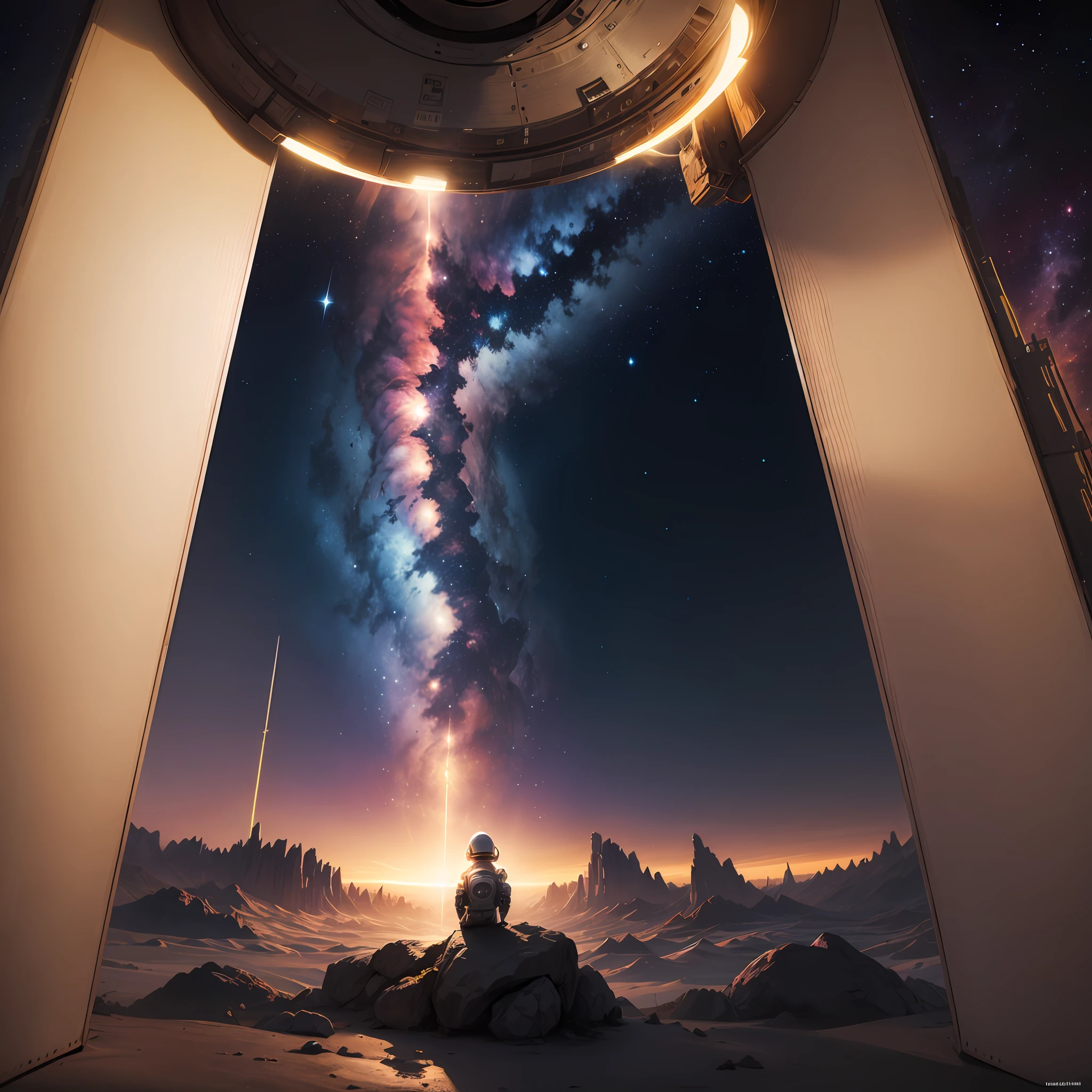 Lights of the sky , outer space , infinity , pacification --auto