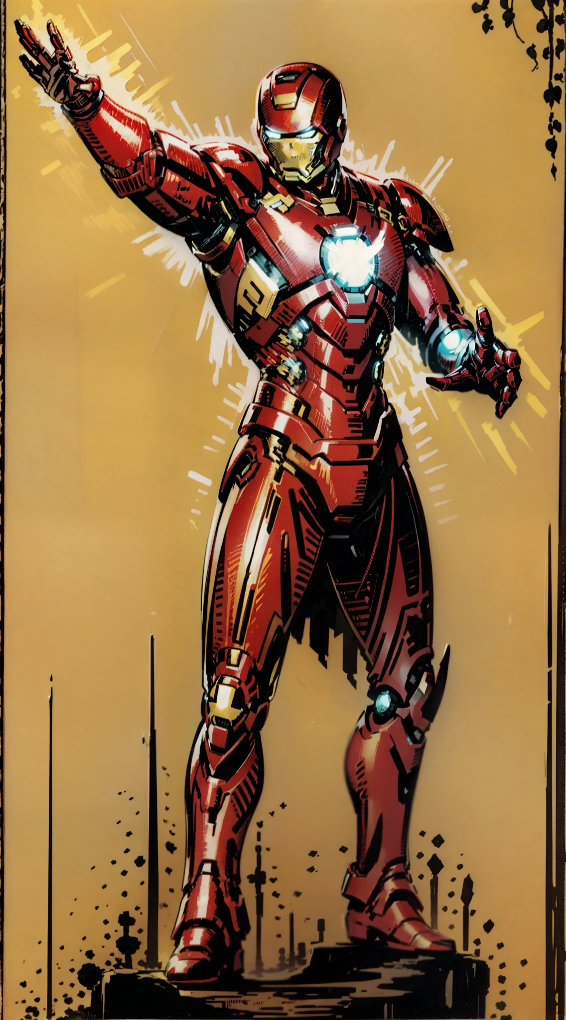 Iron Man Bleeding Edge heroic pose