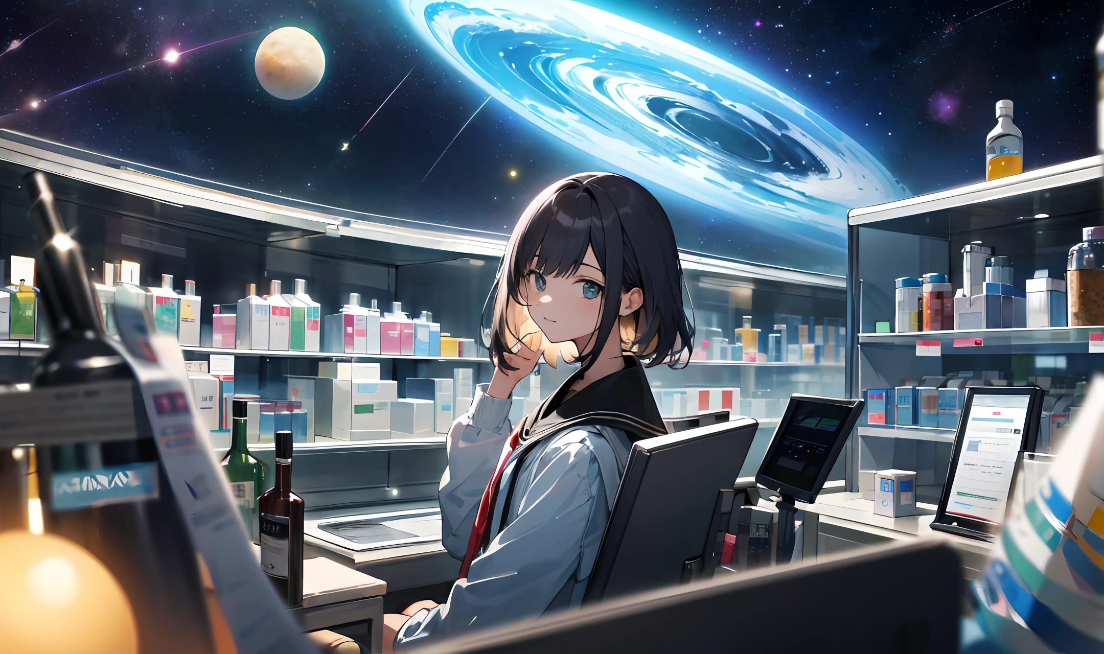 Pharmacie student traveling the universe