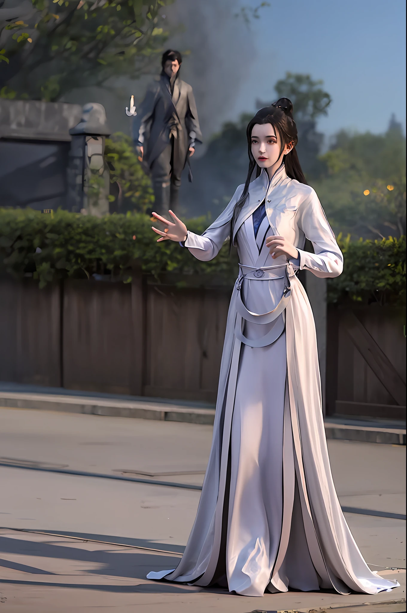 best qualtiy,A high resolution,A high resolution,4K,Professional lighting,Front lighting,physically-based renderingt,tmasterpiece,(Full body photo),one-girl,luxueqi,独奏,looking at viewert,
