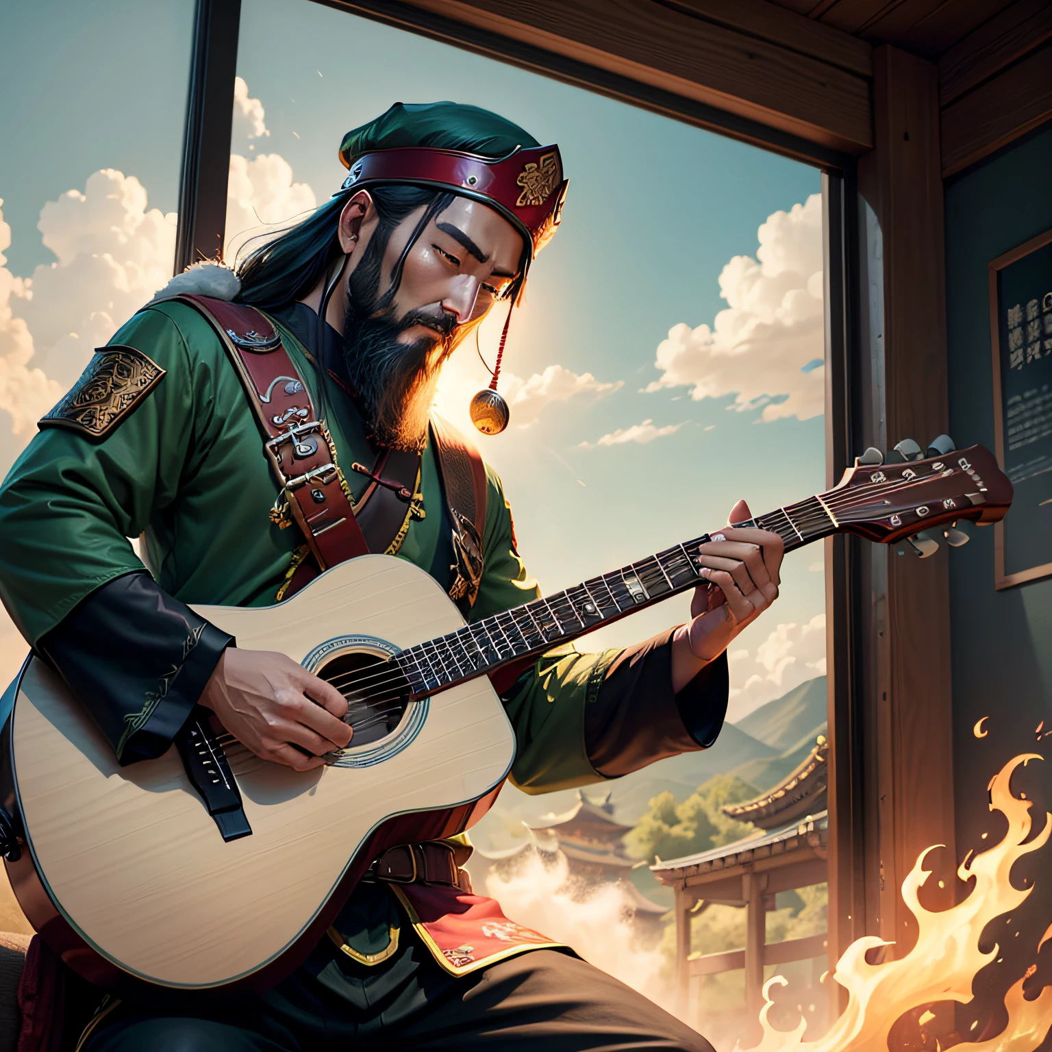 Guan yu、three kingdom、guitar --auto