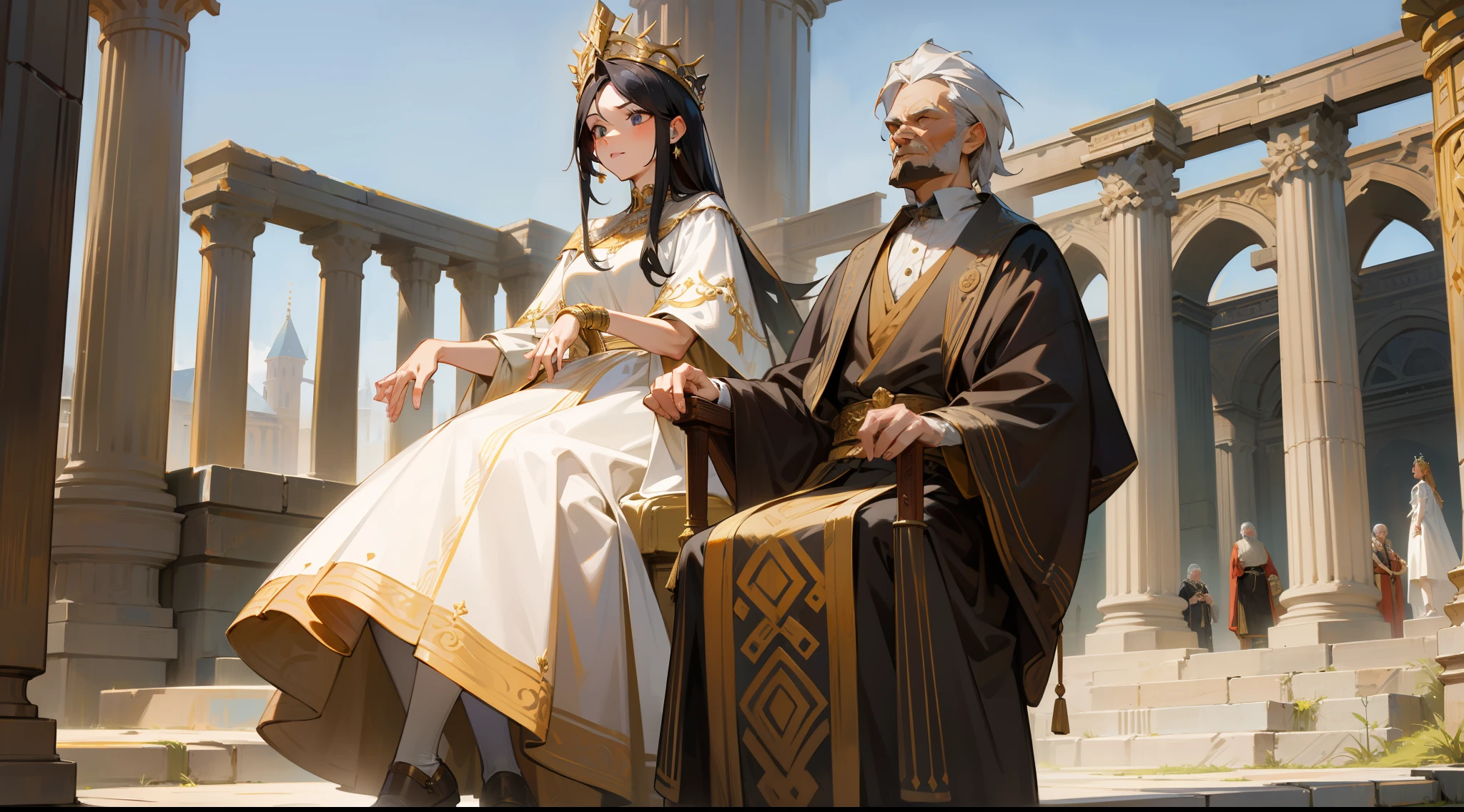 A king,and his wife,Ancients,European people,Western European countries