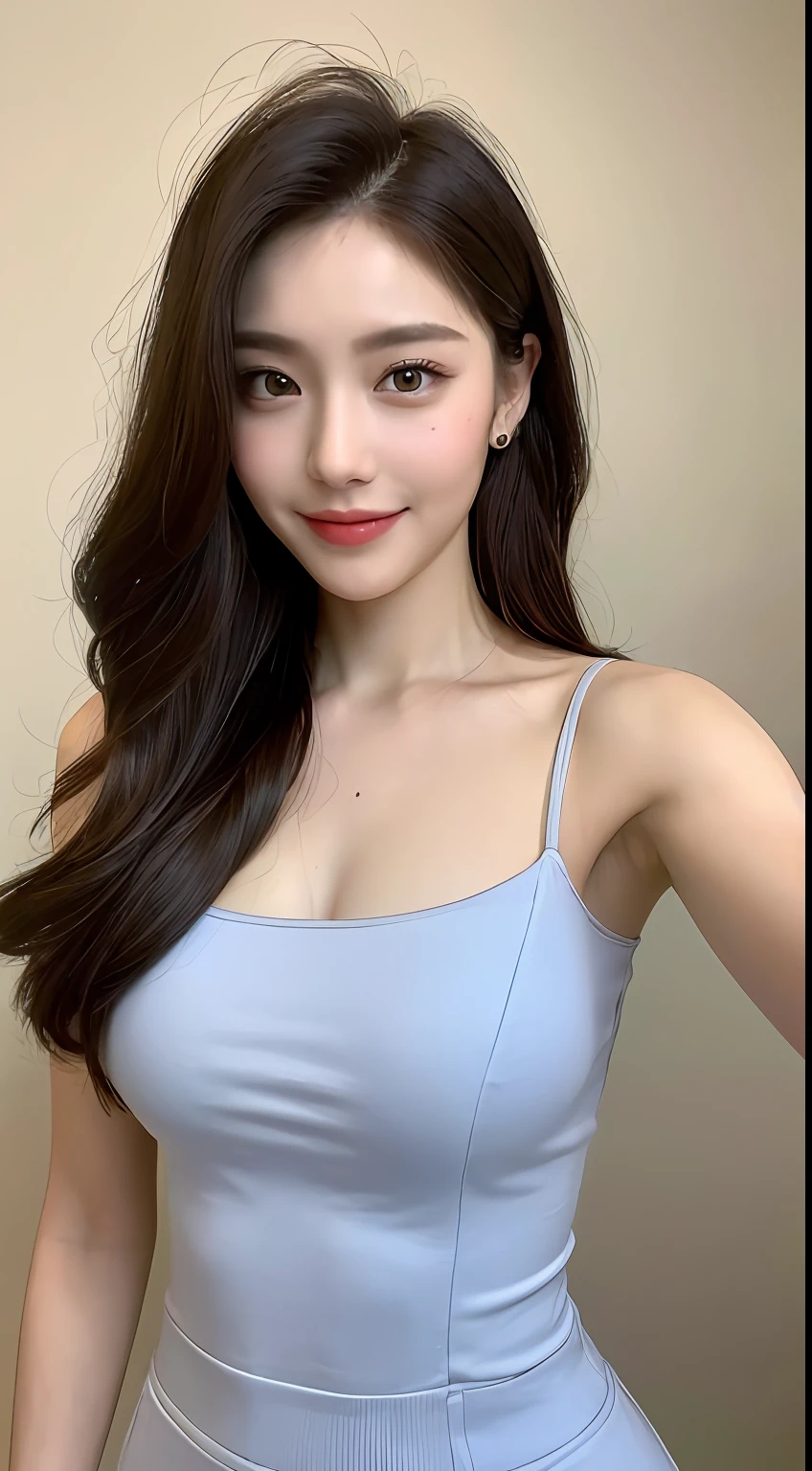((Best Quality, 8K, Masterpiece: 1.3)), 1girl, Slim Abs Beauty: 1.3, (Hairstyle Casual, Big Breasts: 1.2), Dress: 1.1, Super Fine Face, Delicate Eyes, Double Eyelids, Smile, Home