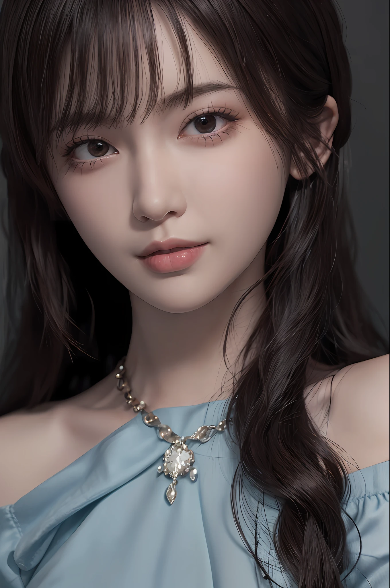 (masuter piece:1.3)、(8K、Photorealsitic、Raw photography、top-quality: 1.4)、14years、(14 years old girl)、beautiful countenance、baby-face，(Lifelike face)、(A dark-haired、Long straight hair:1.3)、Beautiful hairstyle、realisticeyes、Beautiful details、（real looking skin）、Beautiful skins、absurderes、enticing、超A high resolution、A hyper-realistic、high-detail、the golden ratio