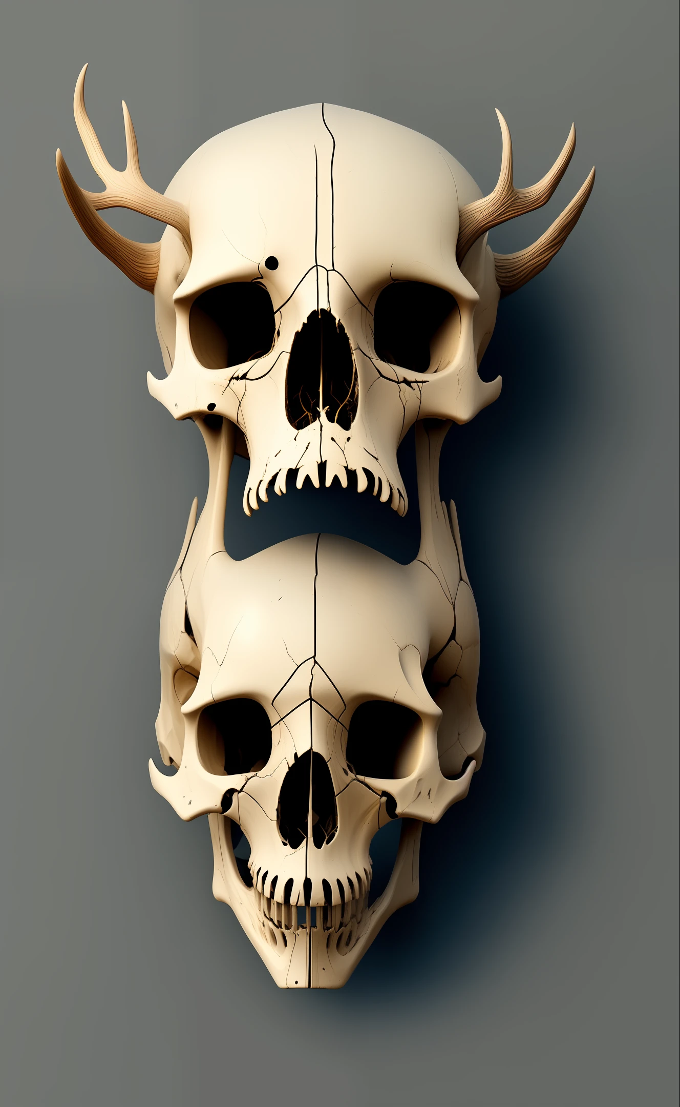 Deer skull
