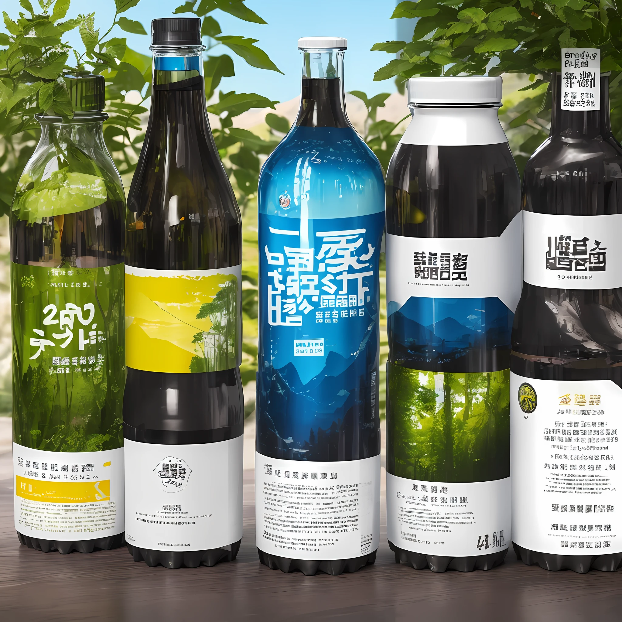 keyword:1. Background with:Choose a fresh blue or green tone as the background color of the poster,Take the forest feeling。You can use gradient effects or the undulations of mountains to add visual effects。 2. pic:Place a clear sheet on the poster、High quality picture of beverage bottle,Make sure the logo and design on the bottle are clearly visible。 3. typeface:Choose a concise font style,Such as sans-serif fonts,Make sure the text is clear and easy to read。Use a white or light gray font to contrast with the background。 4. Character content:Use a concise slogan or tagline to highlight the features of Jianlibao,Such as "Drink fresh and free.",Energize" or "drink.",Energy from nature"。 --auto
